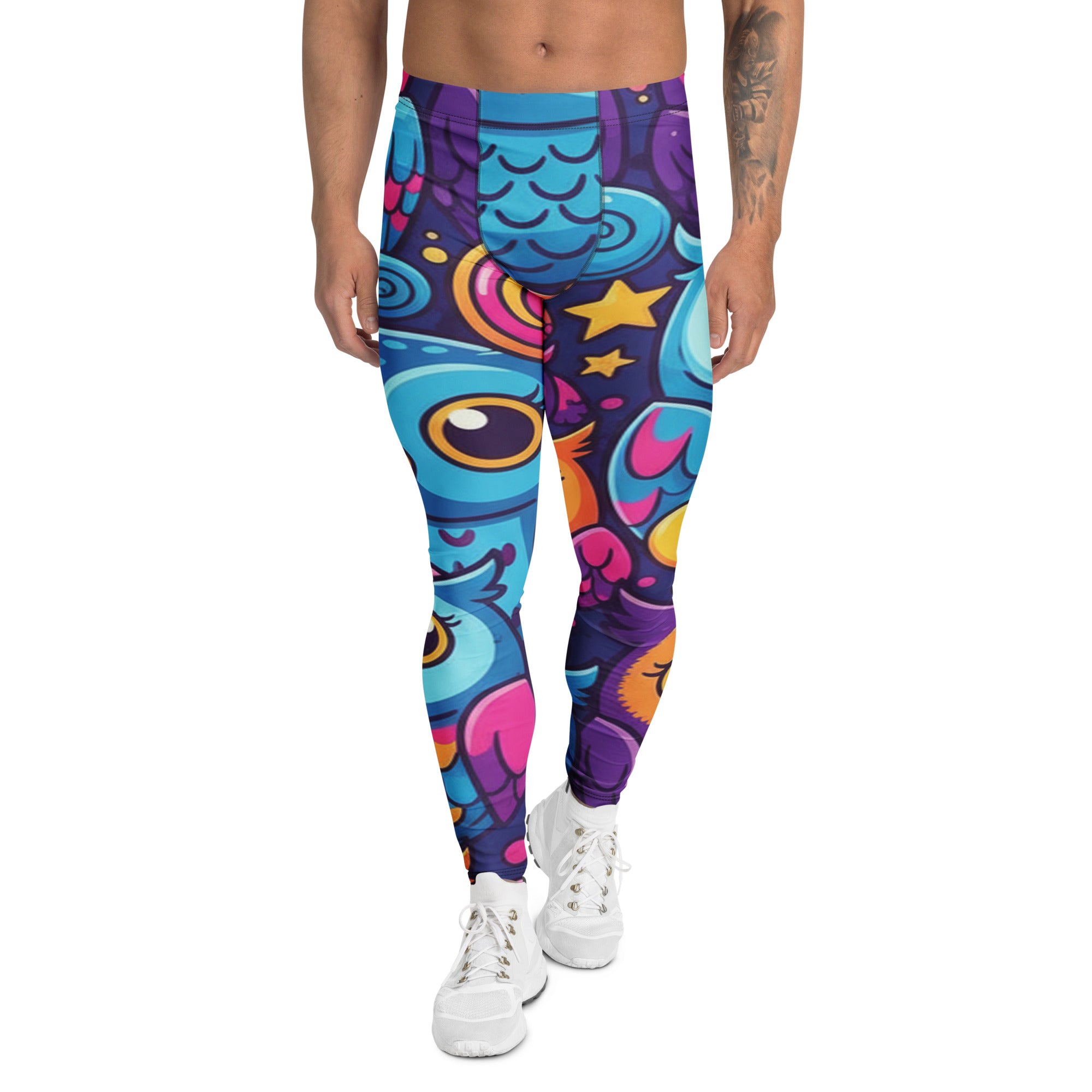 Vibrant Owl Night Meggings | GearBunch