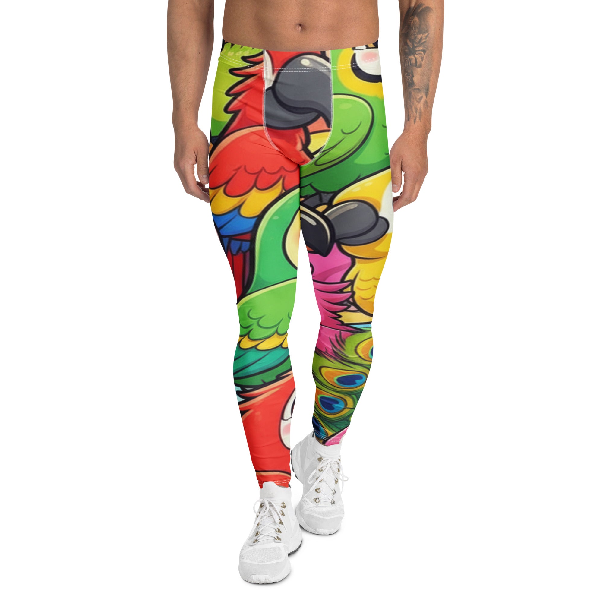 Vibrant Tropical Birds Meggings | GearBunch