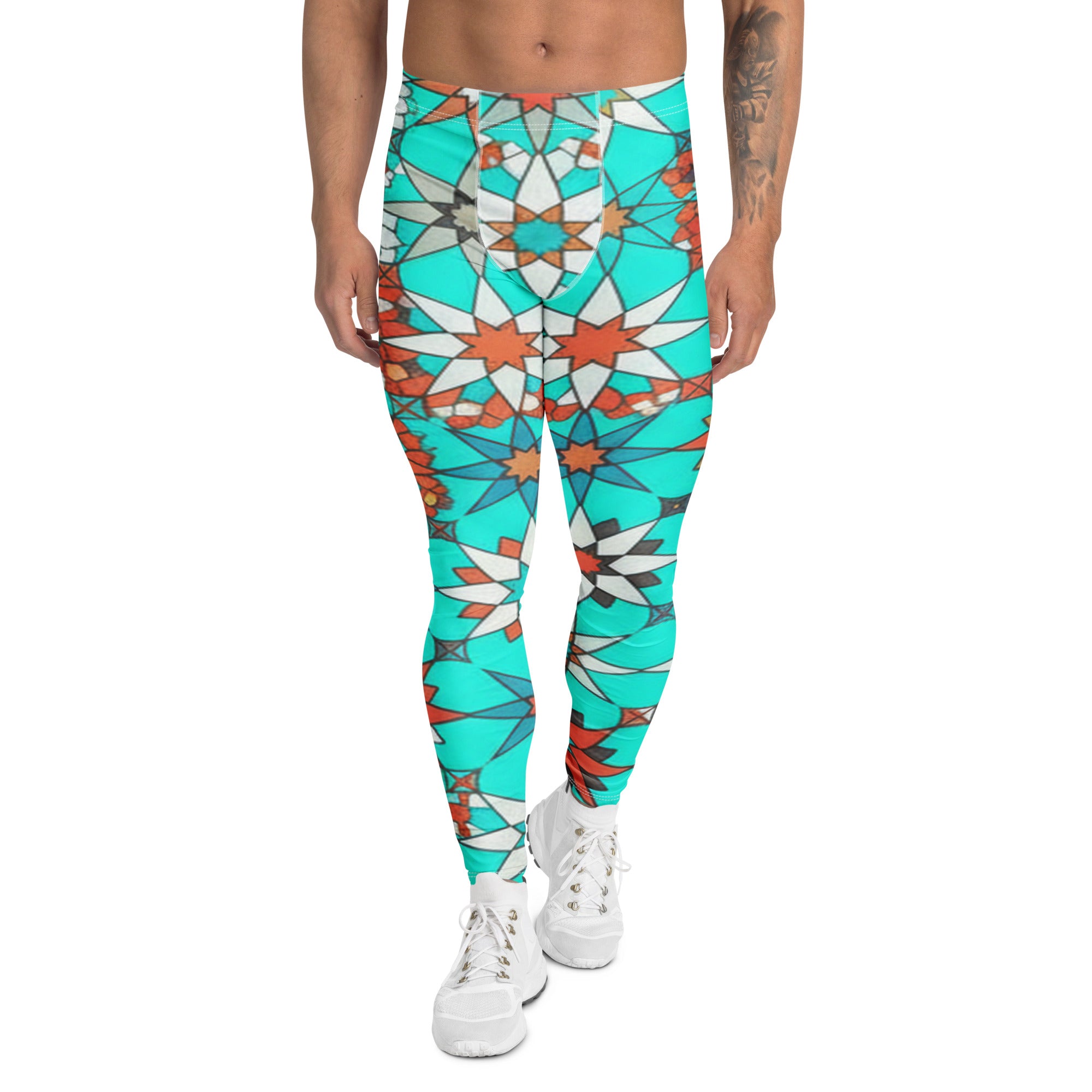 Zellige Turquoise Coral Meggings | GearBunch