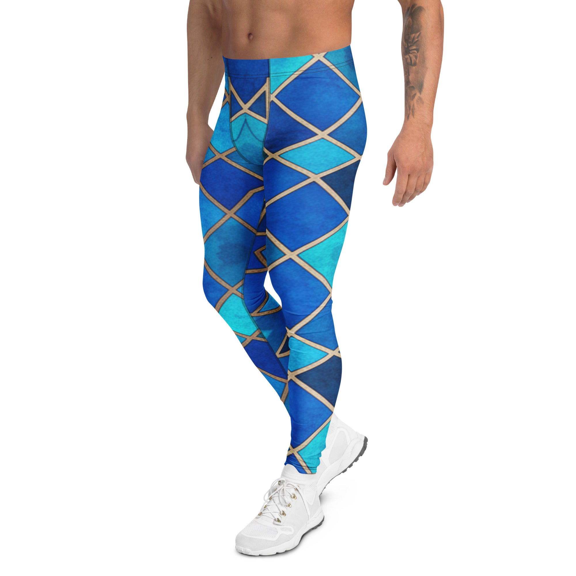 Men's sapphire bronze arabic meggings front view