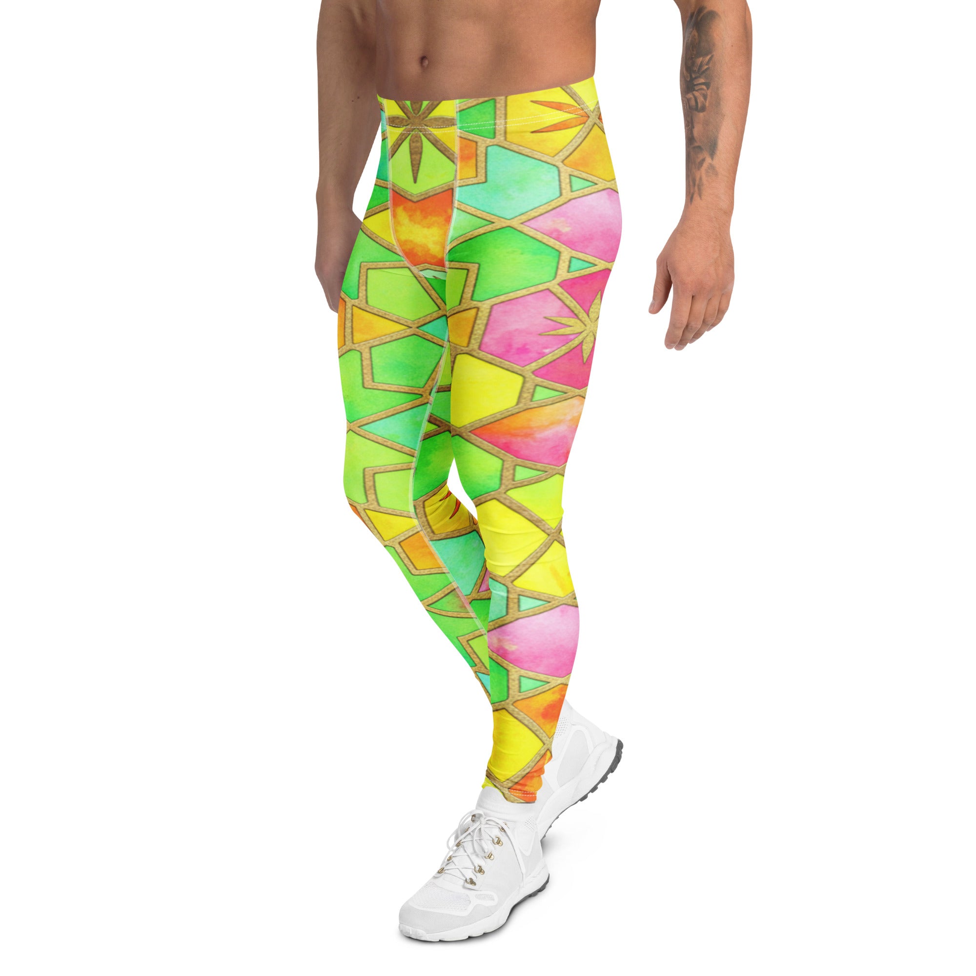 Men's arabic tropical punch meggings front view