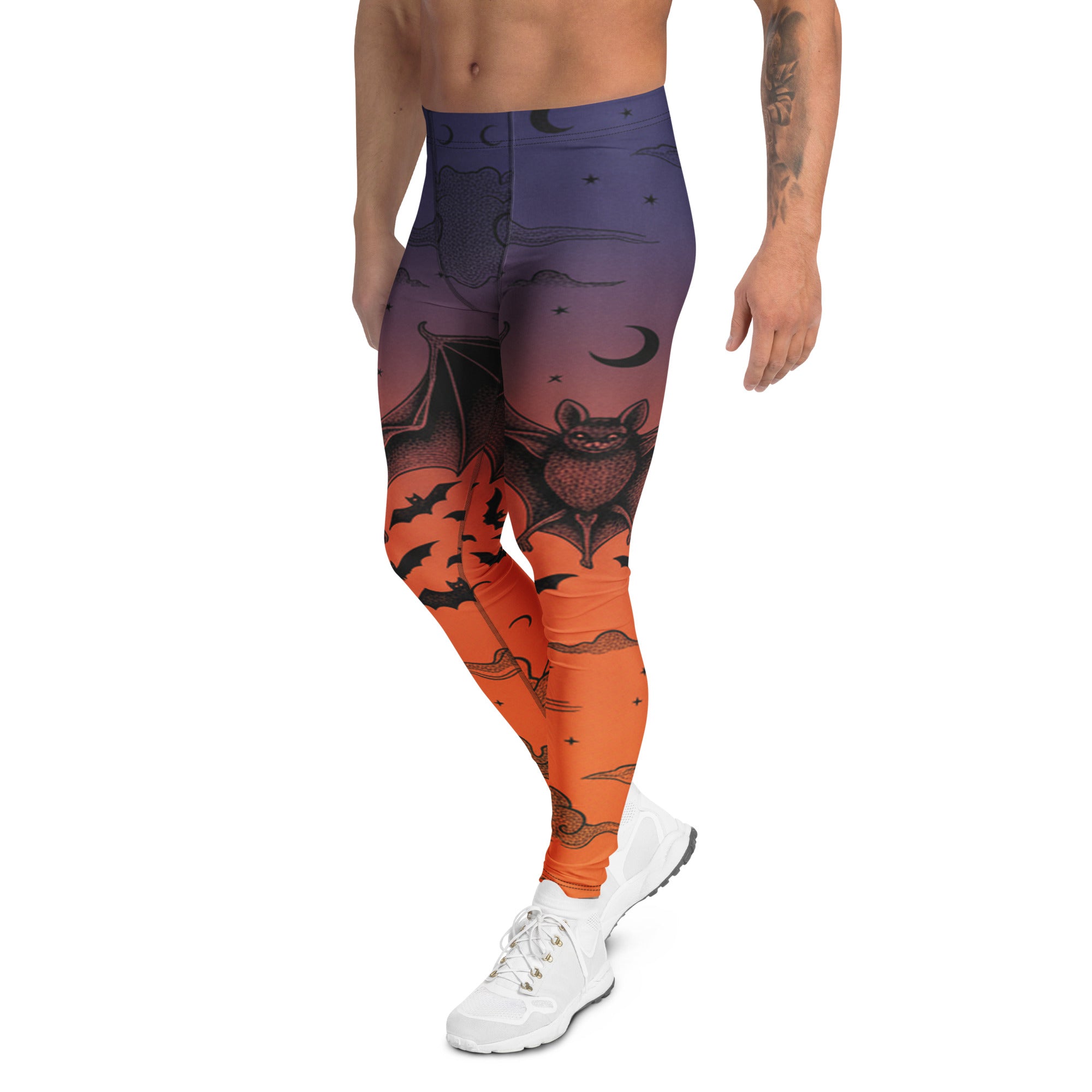 Men's bat swarm twilight meggings front view