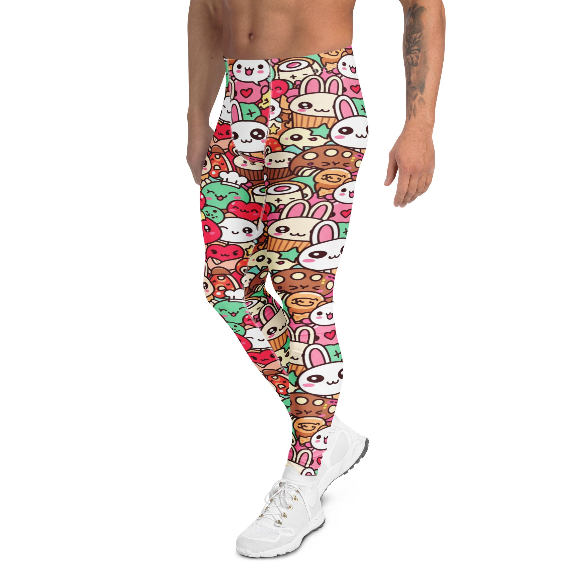 Men's kawaii bakery shop meggings front view