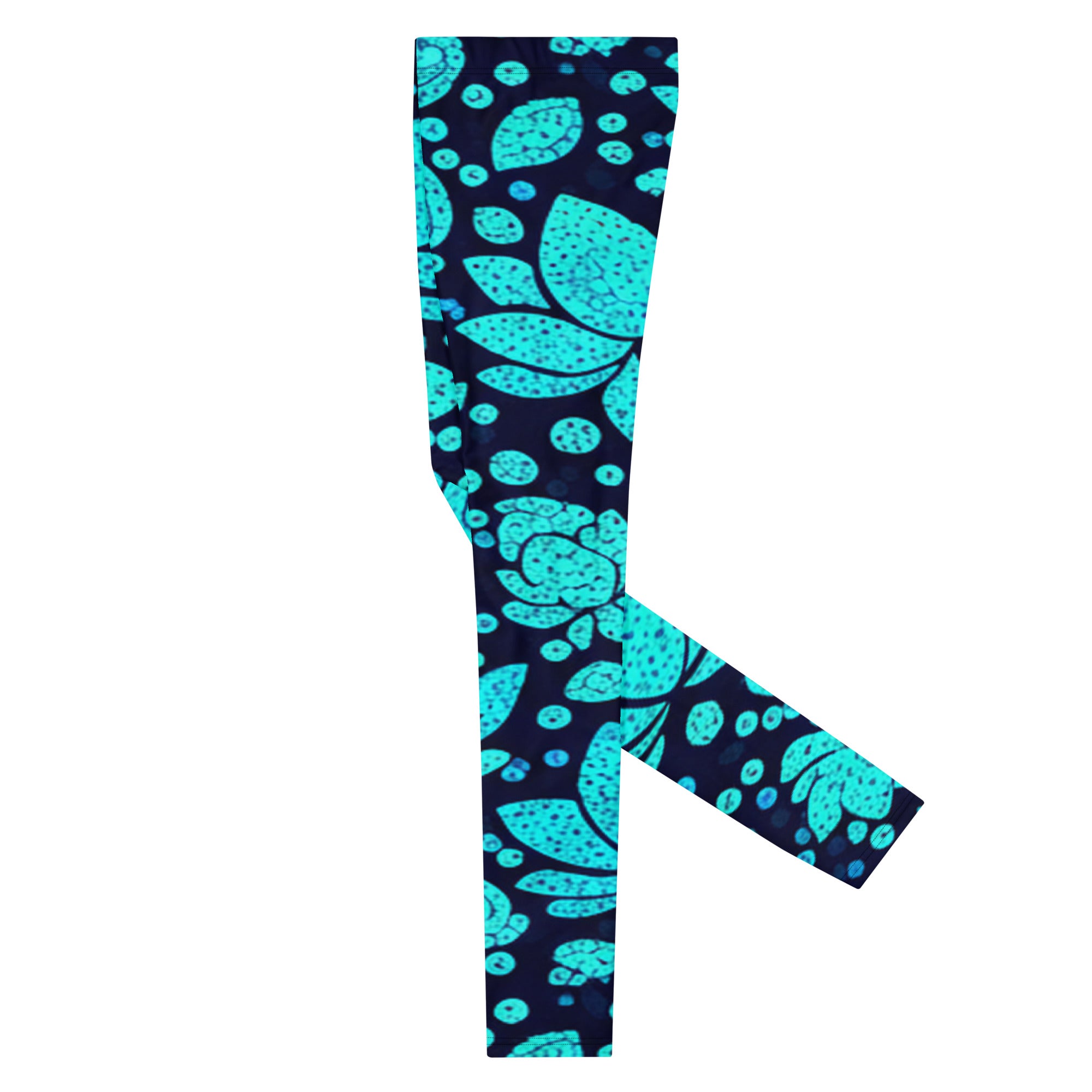 Teal Lotus Paillette Meggings | GearBunch