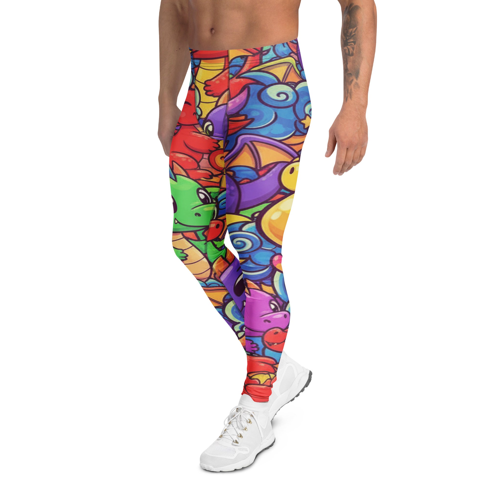 Women's dragon fantasy meggings front view