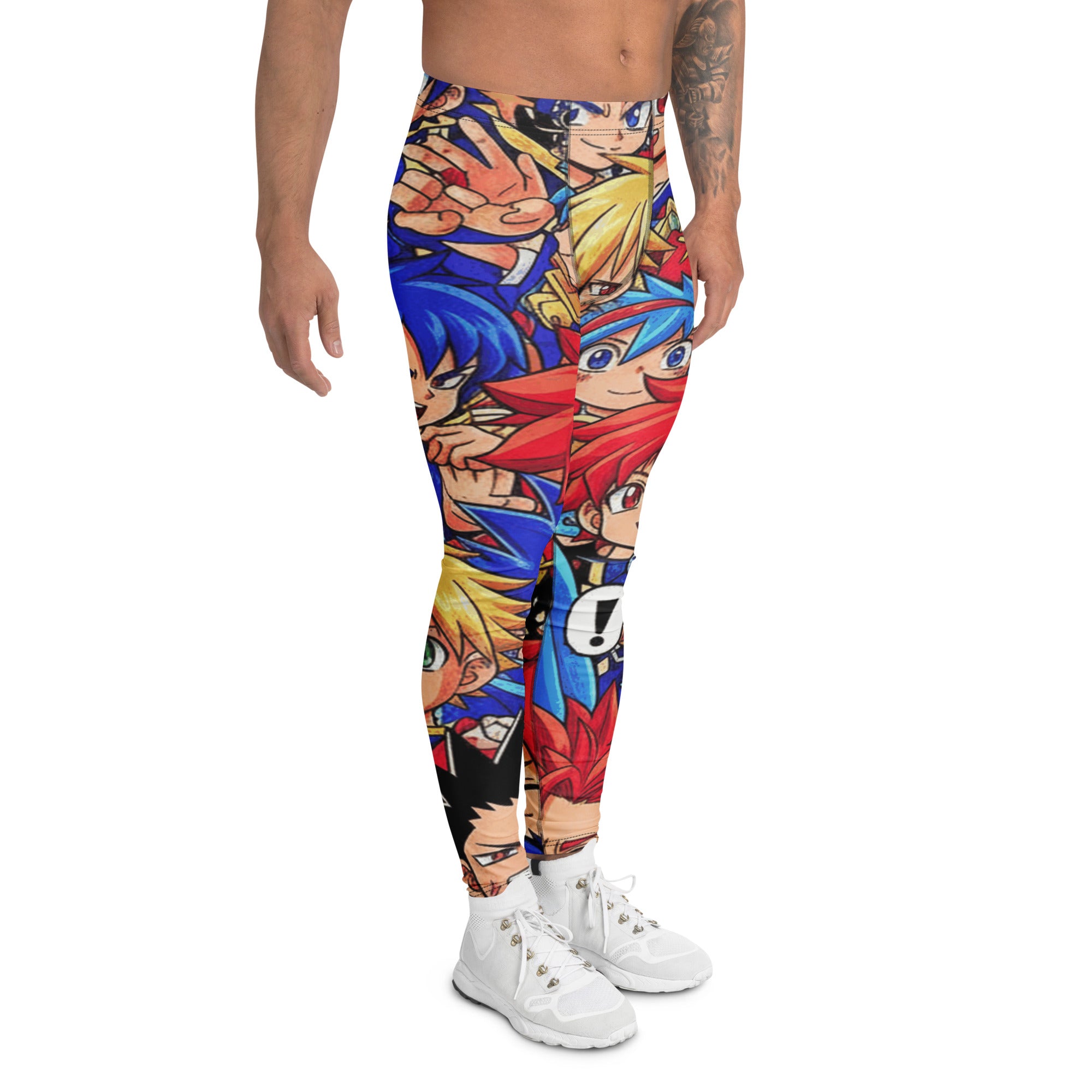 Anime Collage Street Fighter Meggings | GearBunch