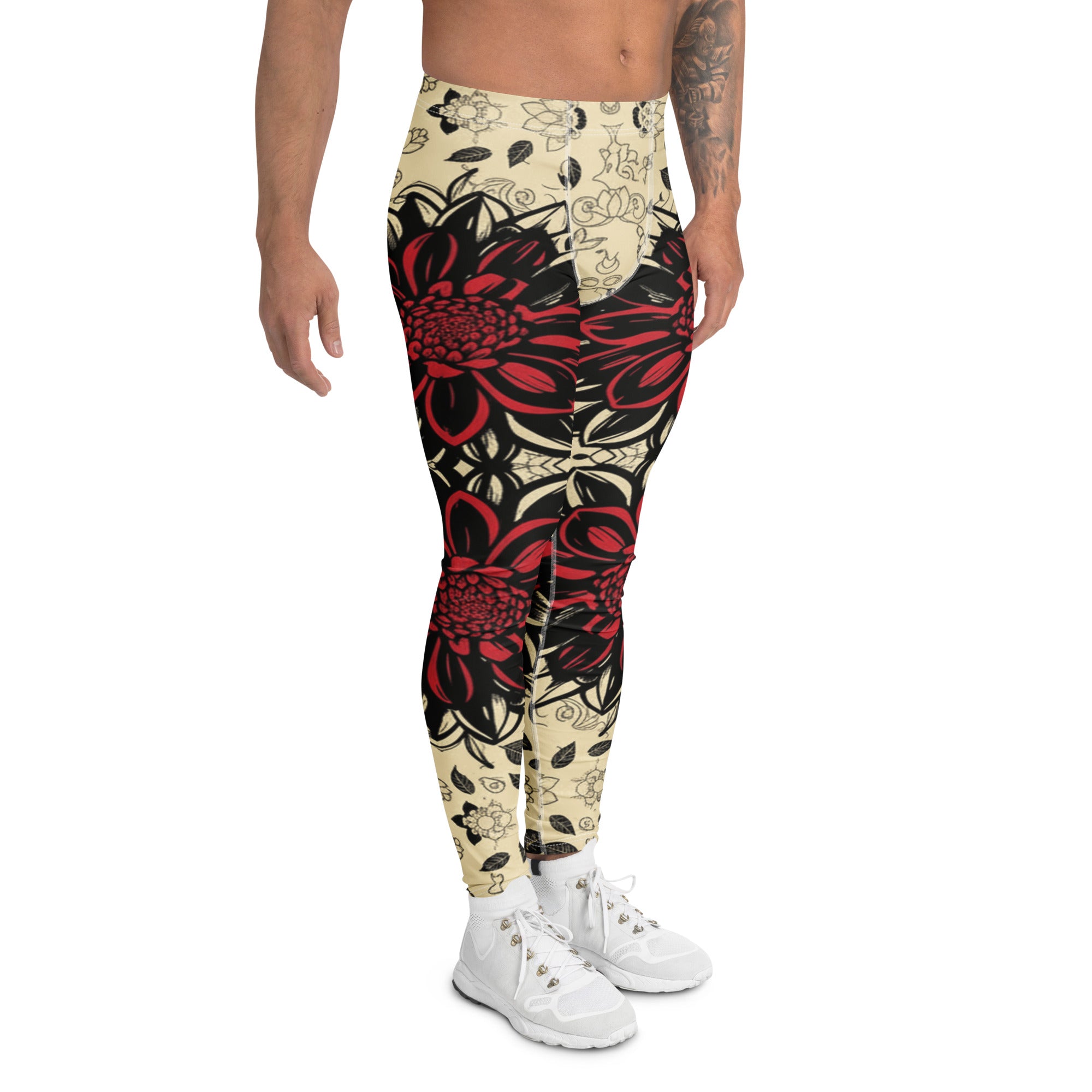 Black Dahlia Bloom Meggings | GearBunch