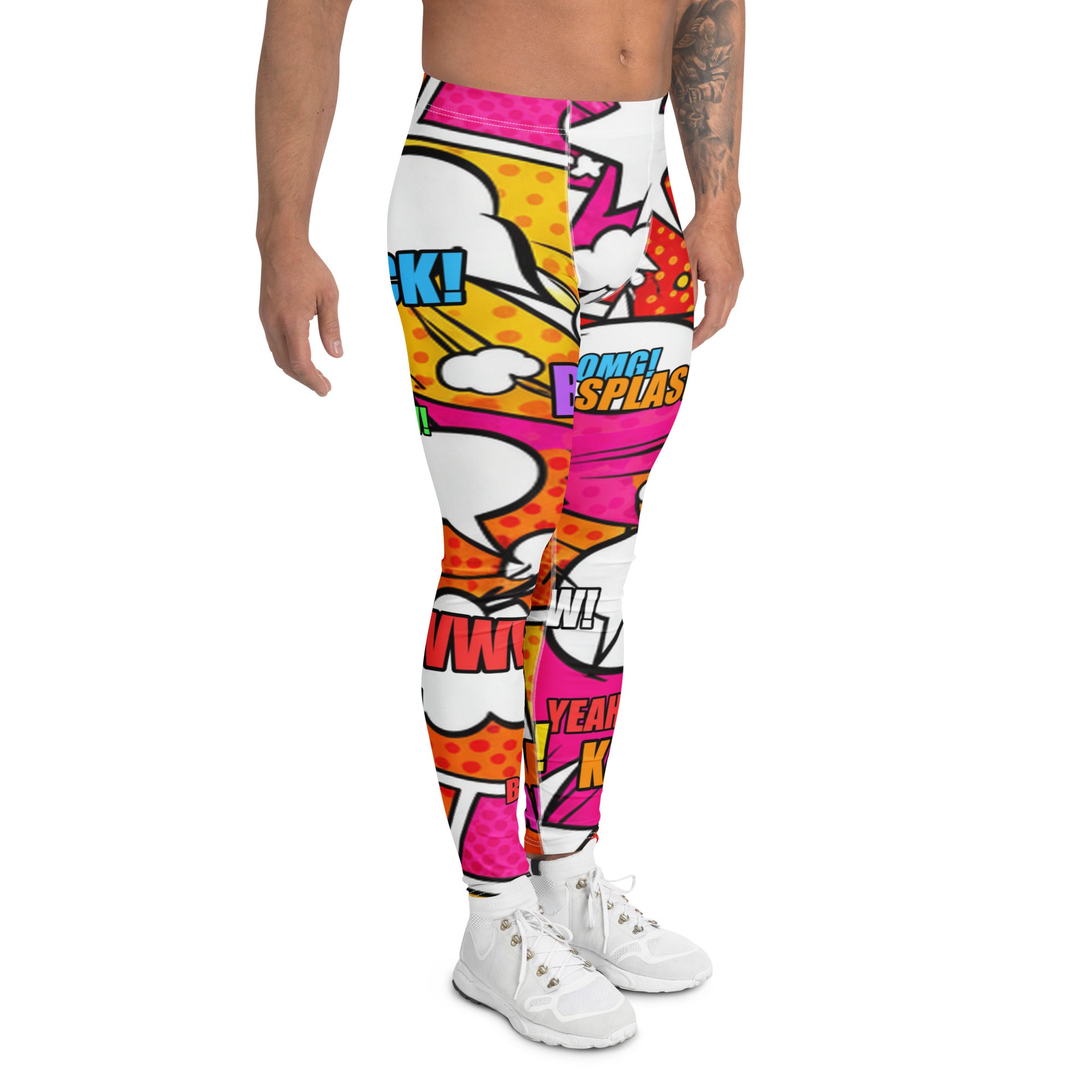 Comic Pop Sunset Orange Meggings | GearBunch