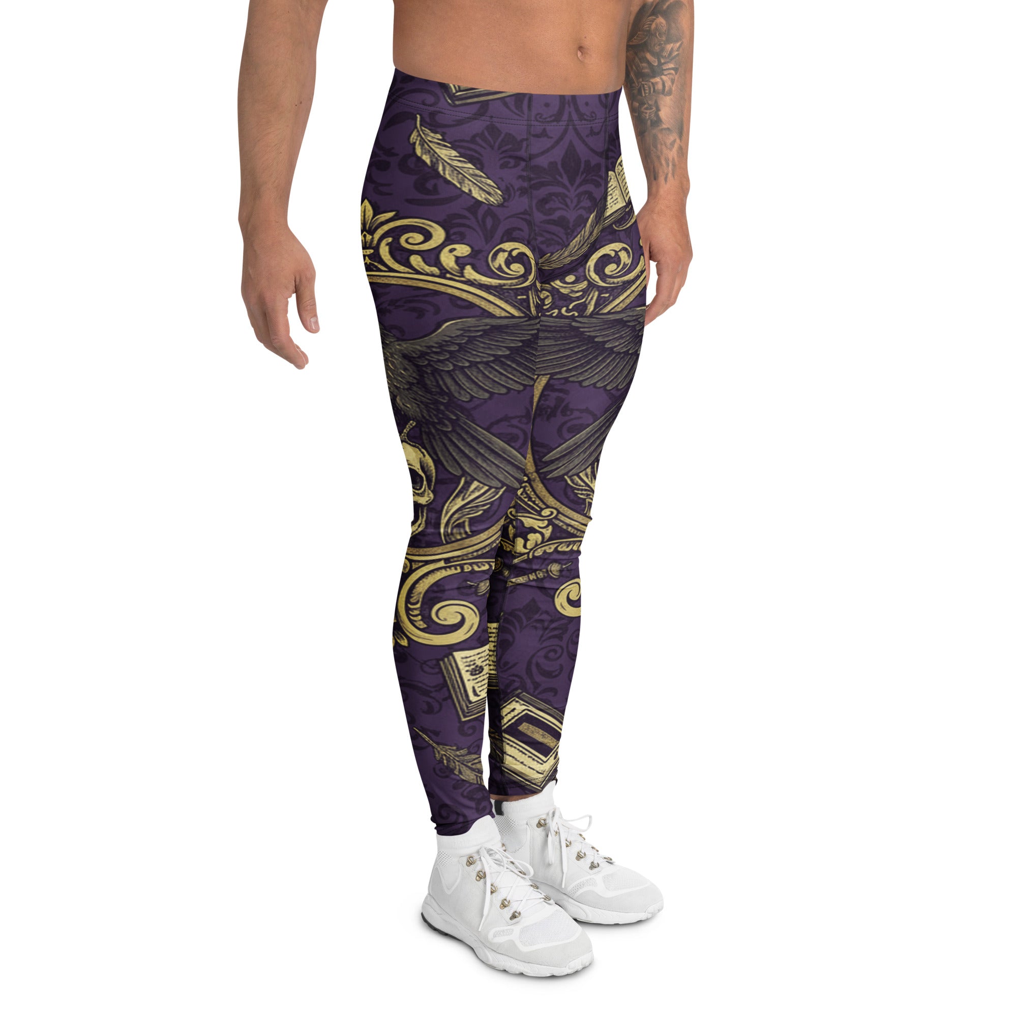 Edgar Allan Poe Raven Damask Meggings | GearBunch