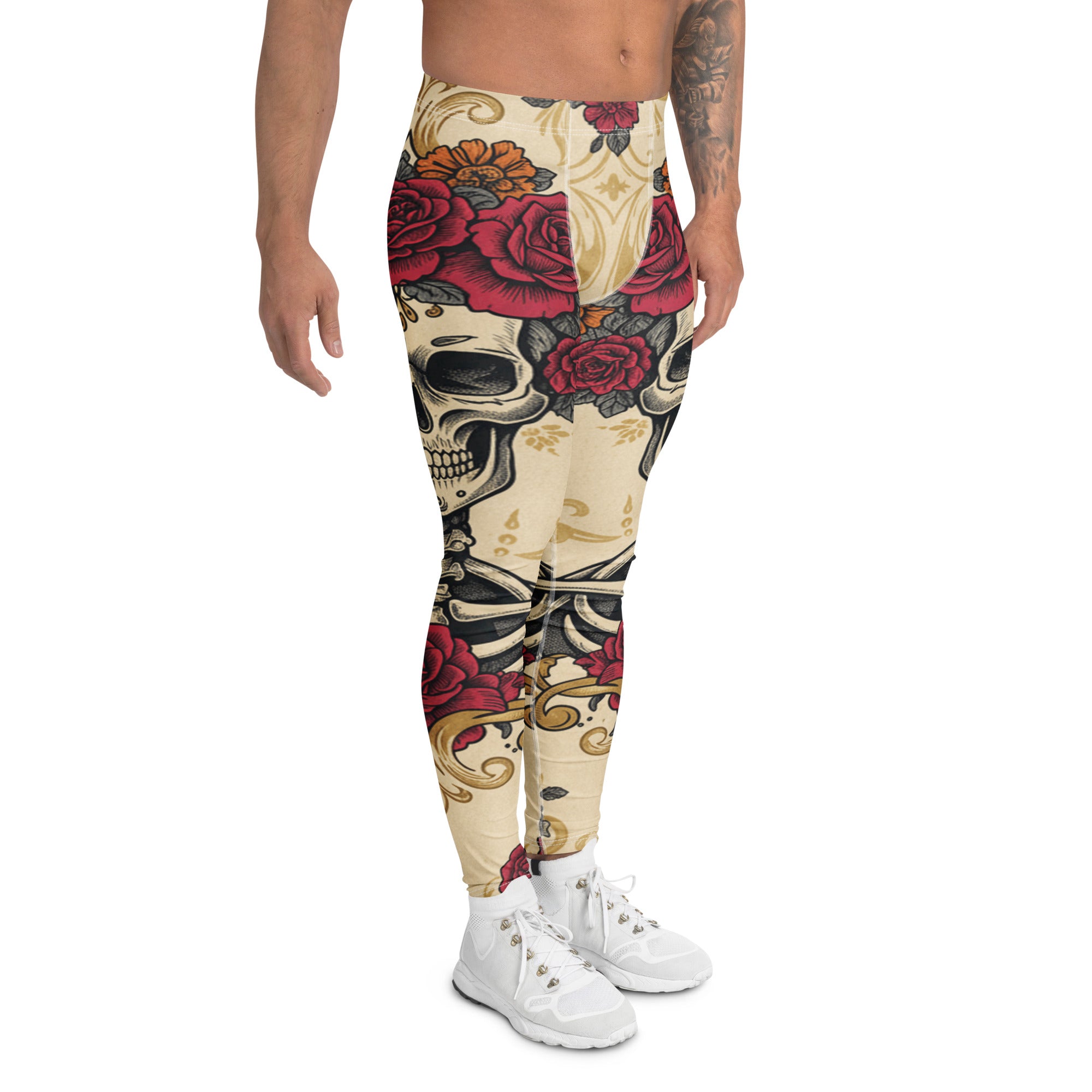 La Catrina Floral Crown Meggings | GearBunch