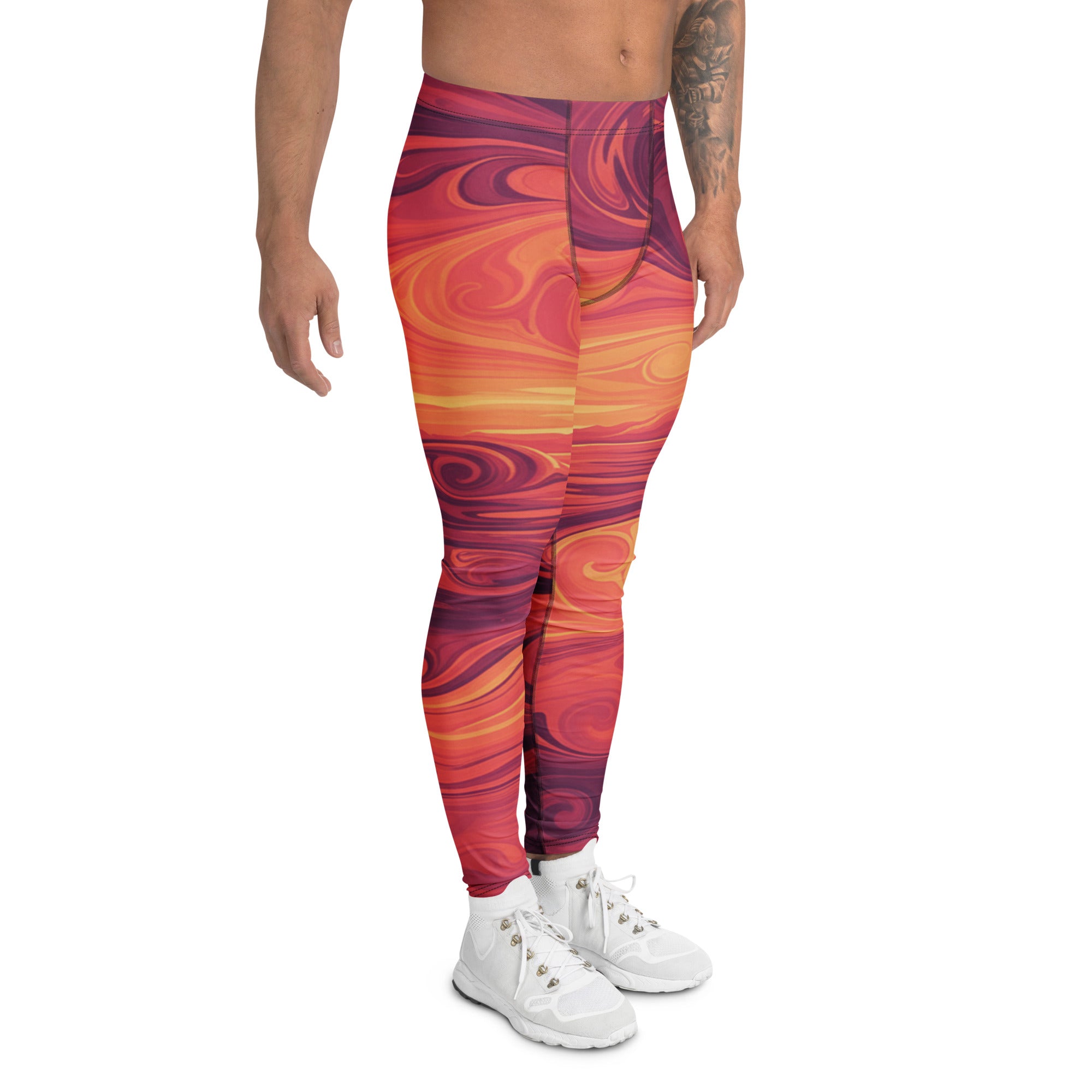 Liquid Marble Sunset Horizon Meggings | GearBunch
