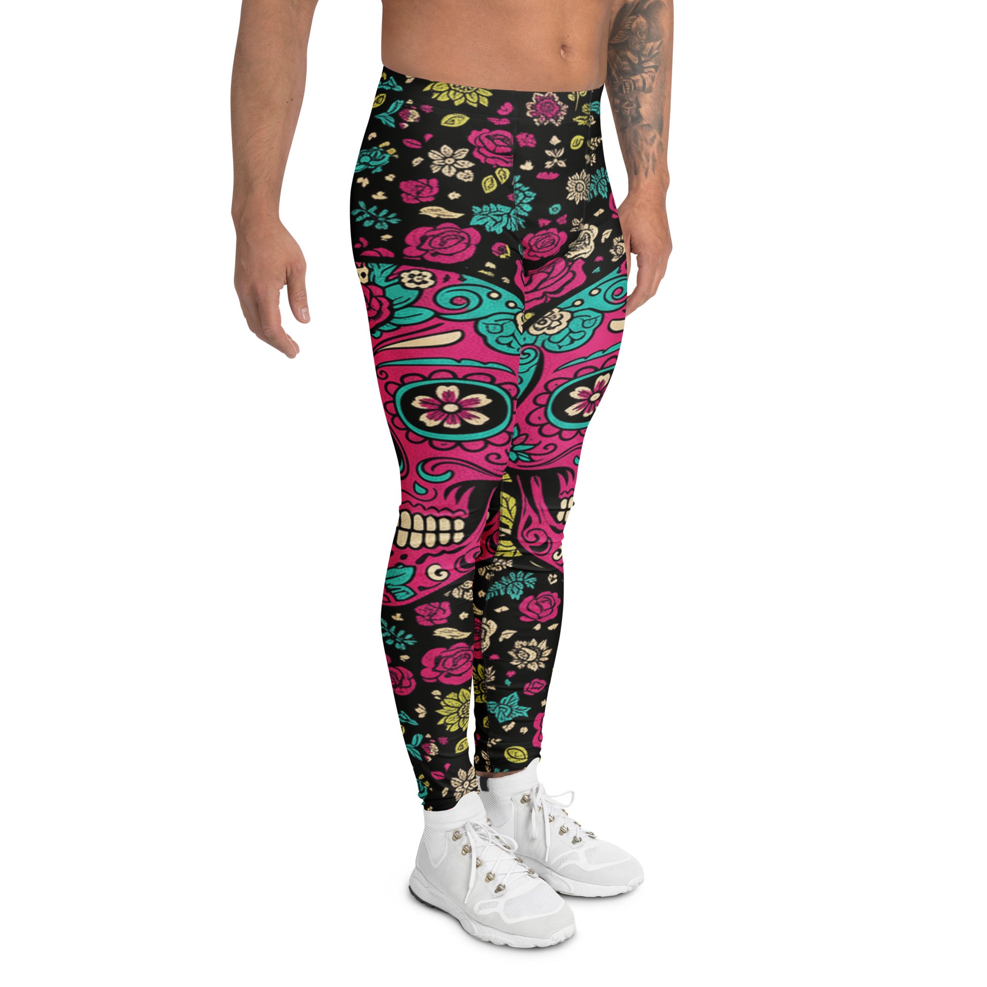 Sugar Skull Botanica Meggings | GearBunch