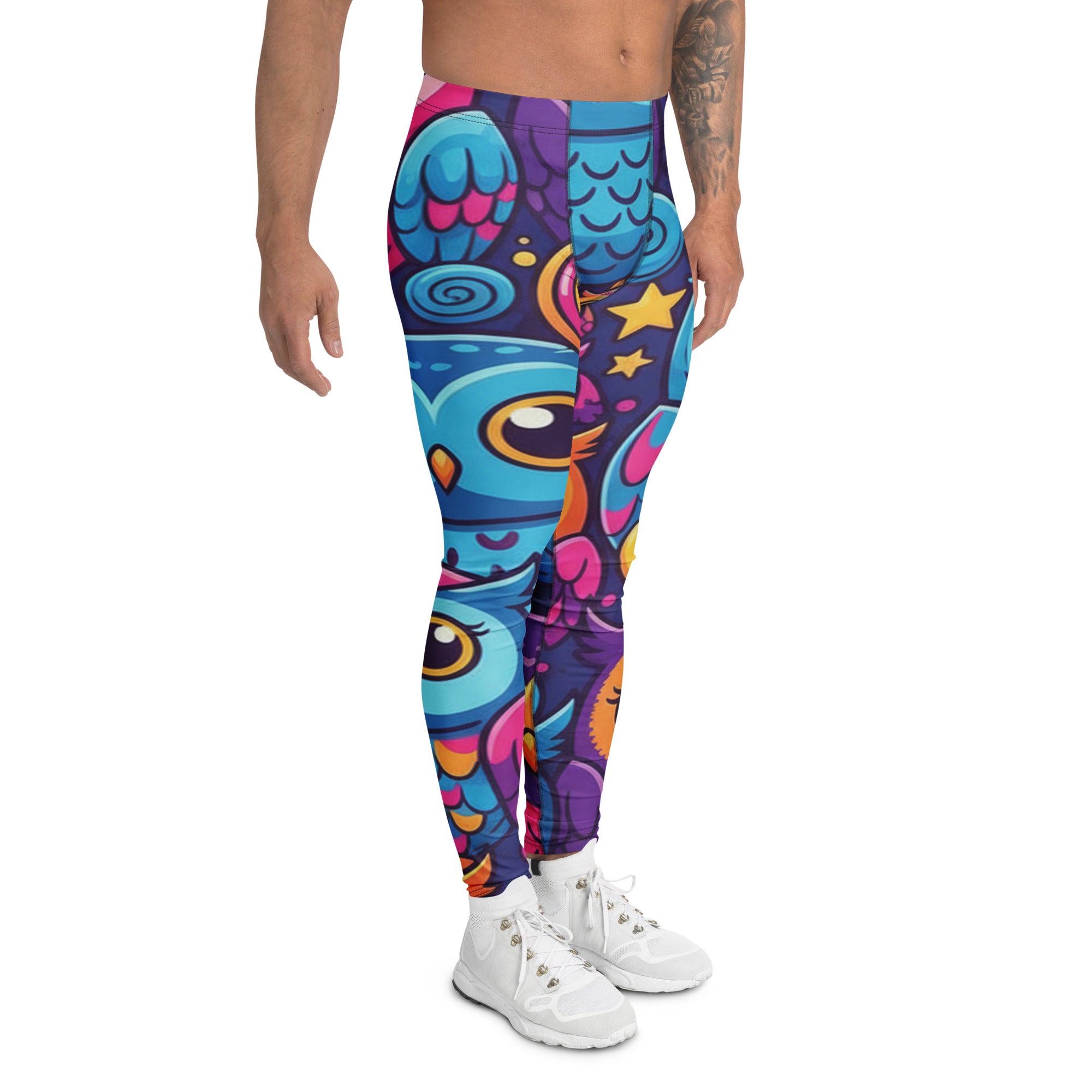 Vibrant Owl Night Meggings | GearBunch