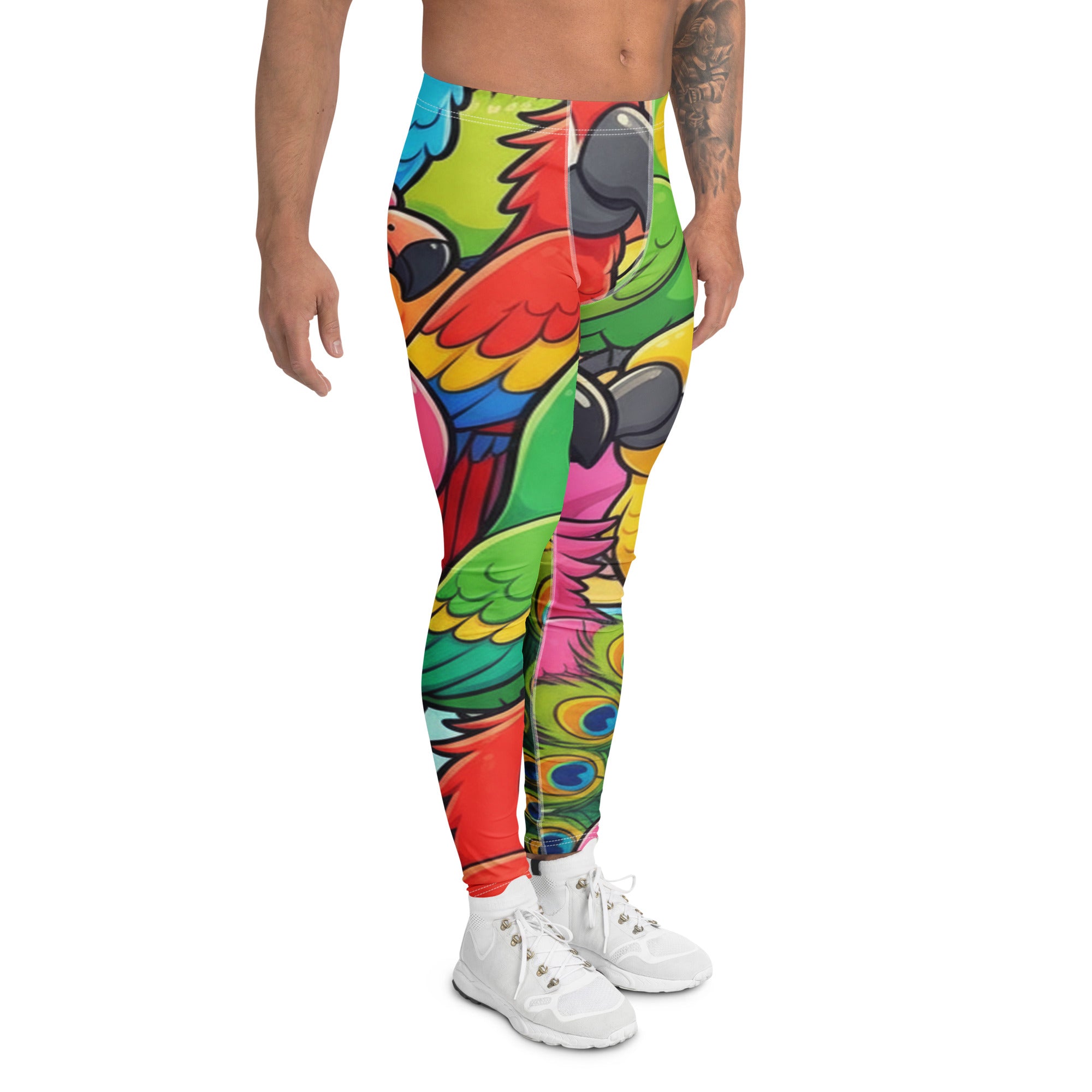 Vibrant Tropical Birds Meggings | GearBunch