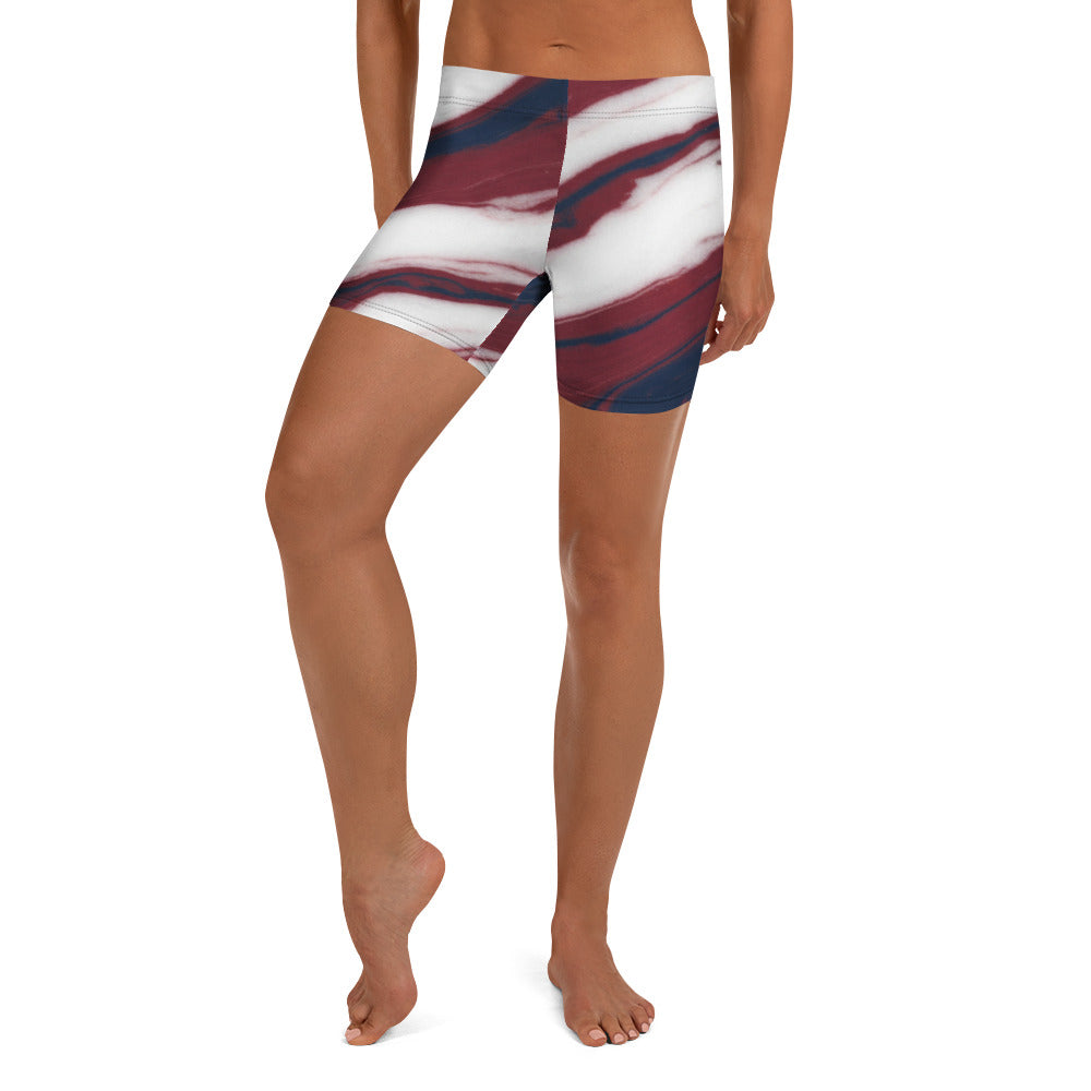 Women's American Marble shorts front view