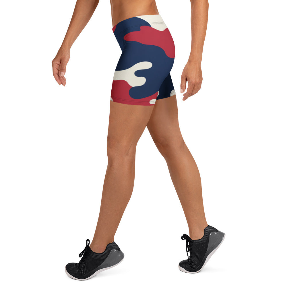 Red White Blue Camo Stars Shorts | GearBunch