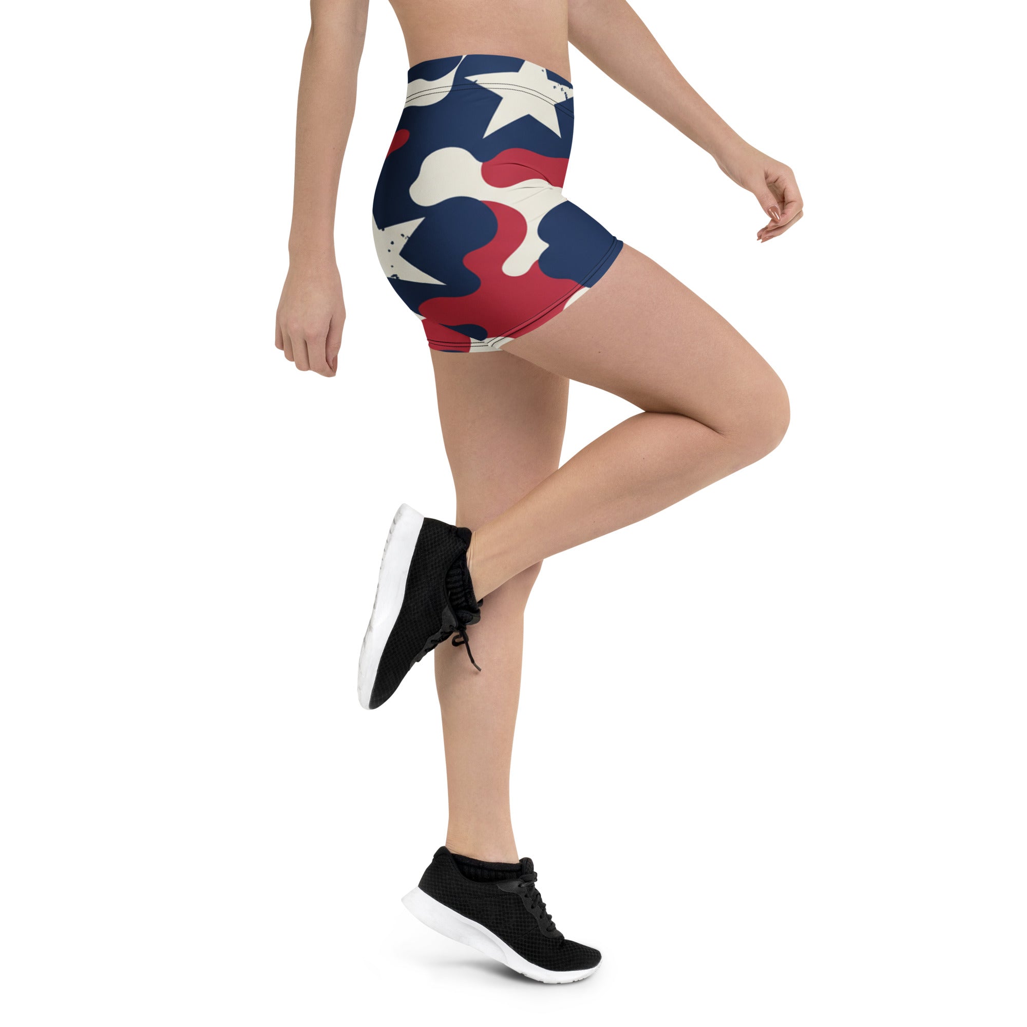 Red White Blue Camo Stars Shorts | GearBunch