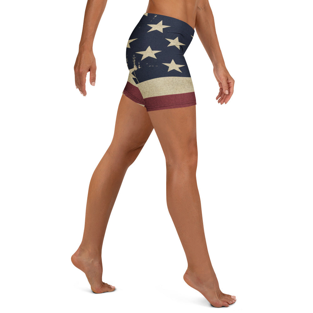 American Flag Distressed Shorts | GearBunch