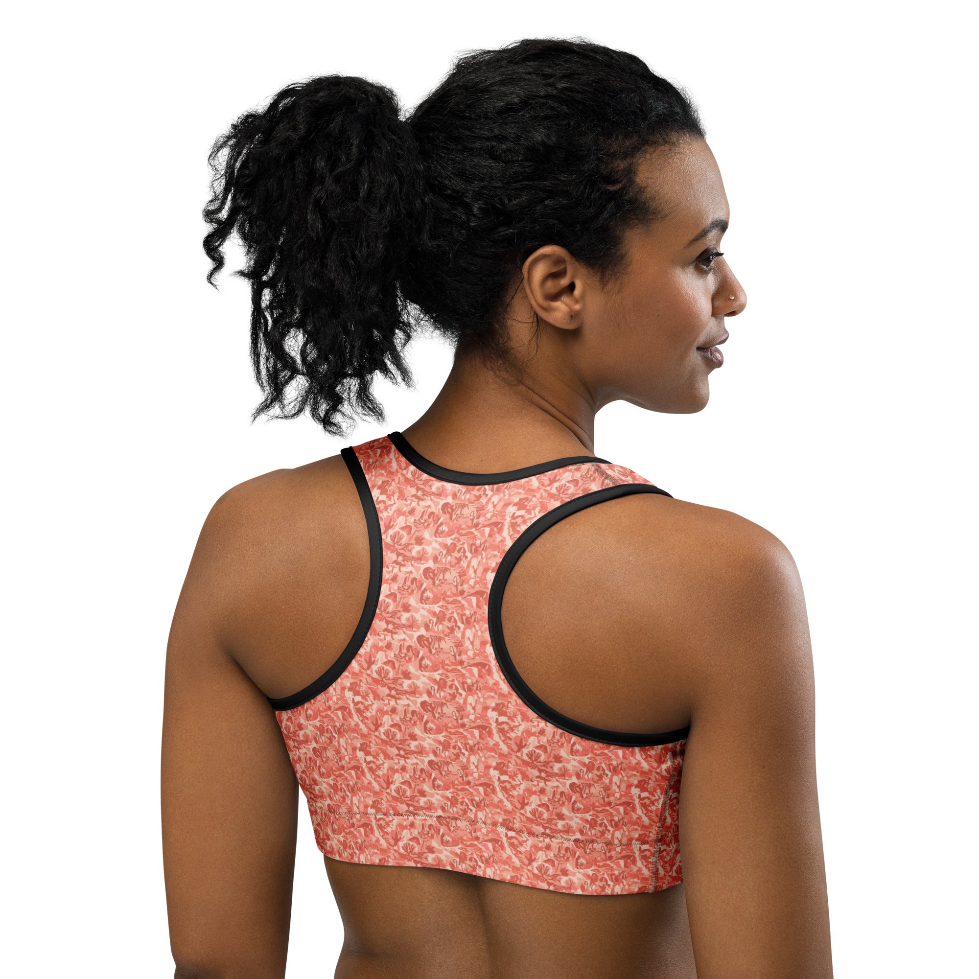 Distorted Cowboy Landscape Sports Bra | GearBunch
