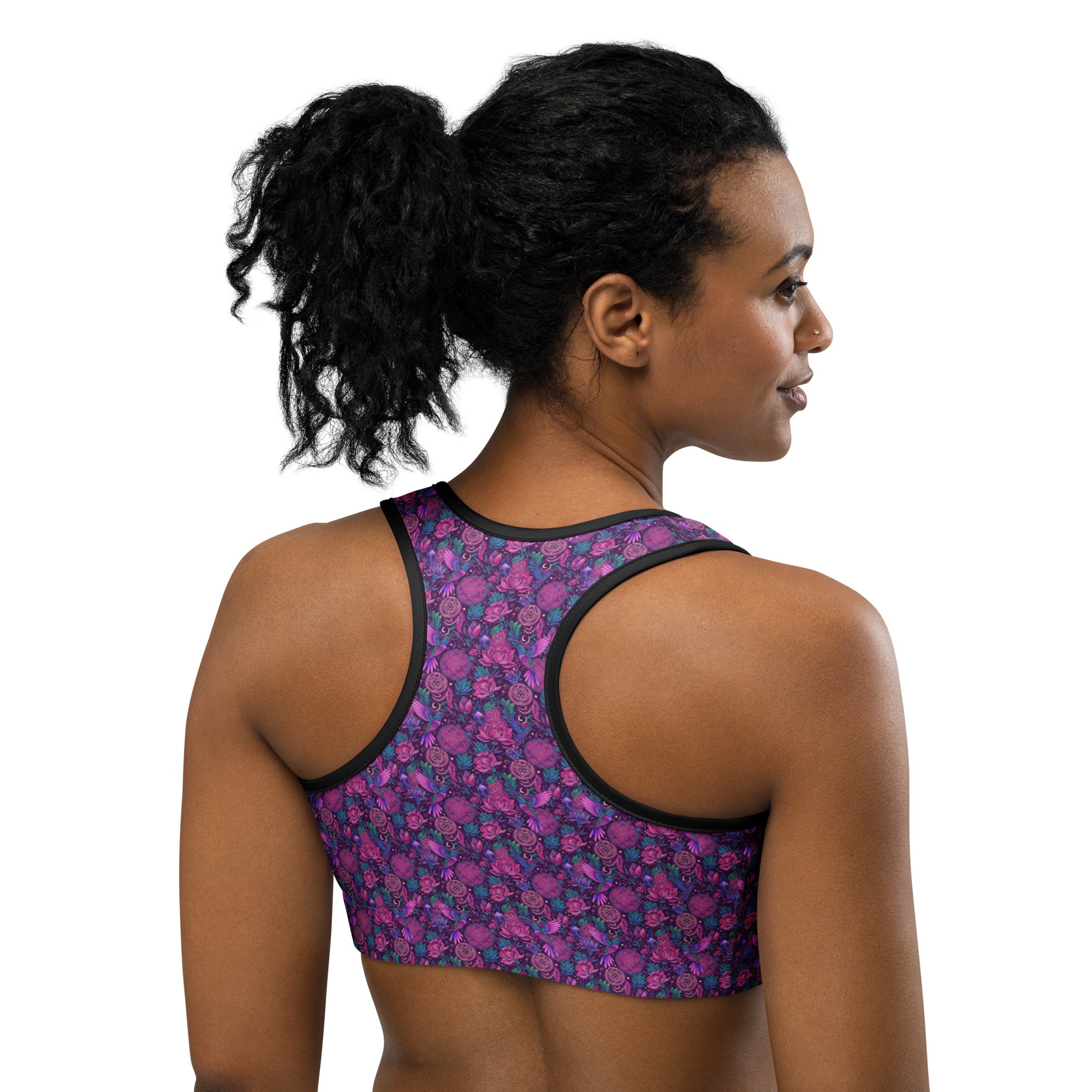 Hummingbird Divination Art Sports Bra | GearBunch