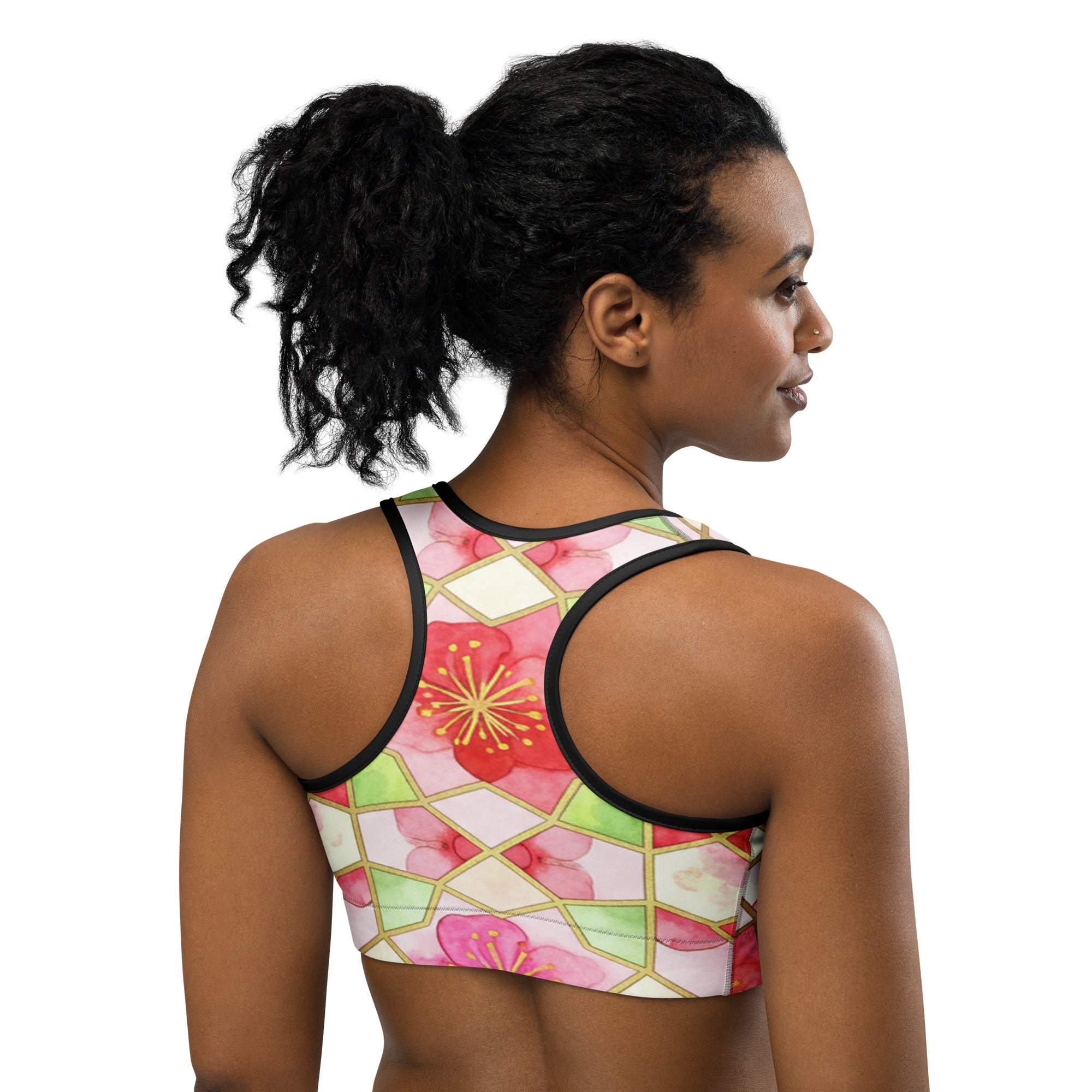 Cherry Blossom Sports Bra | GearBunch