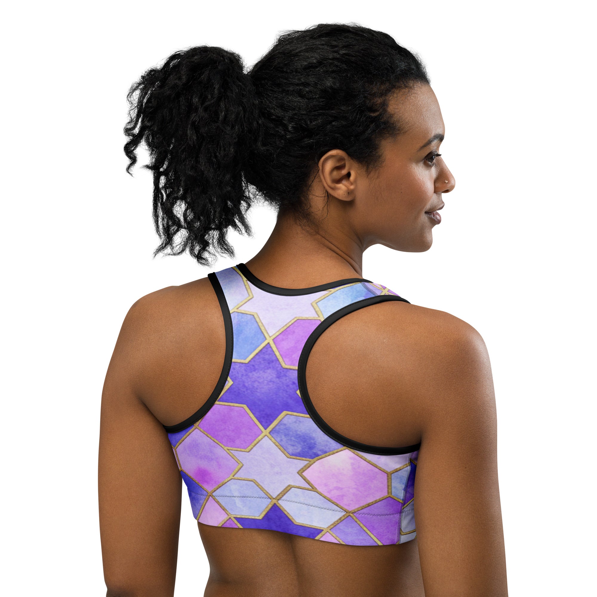 Lavender Fields Sports Bra | GearBunch