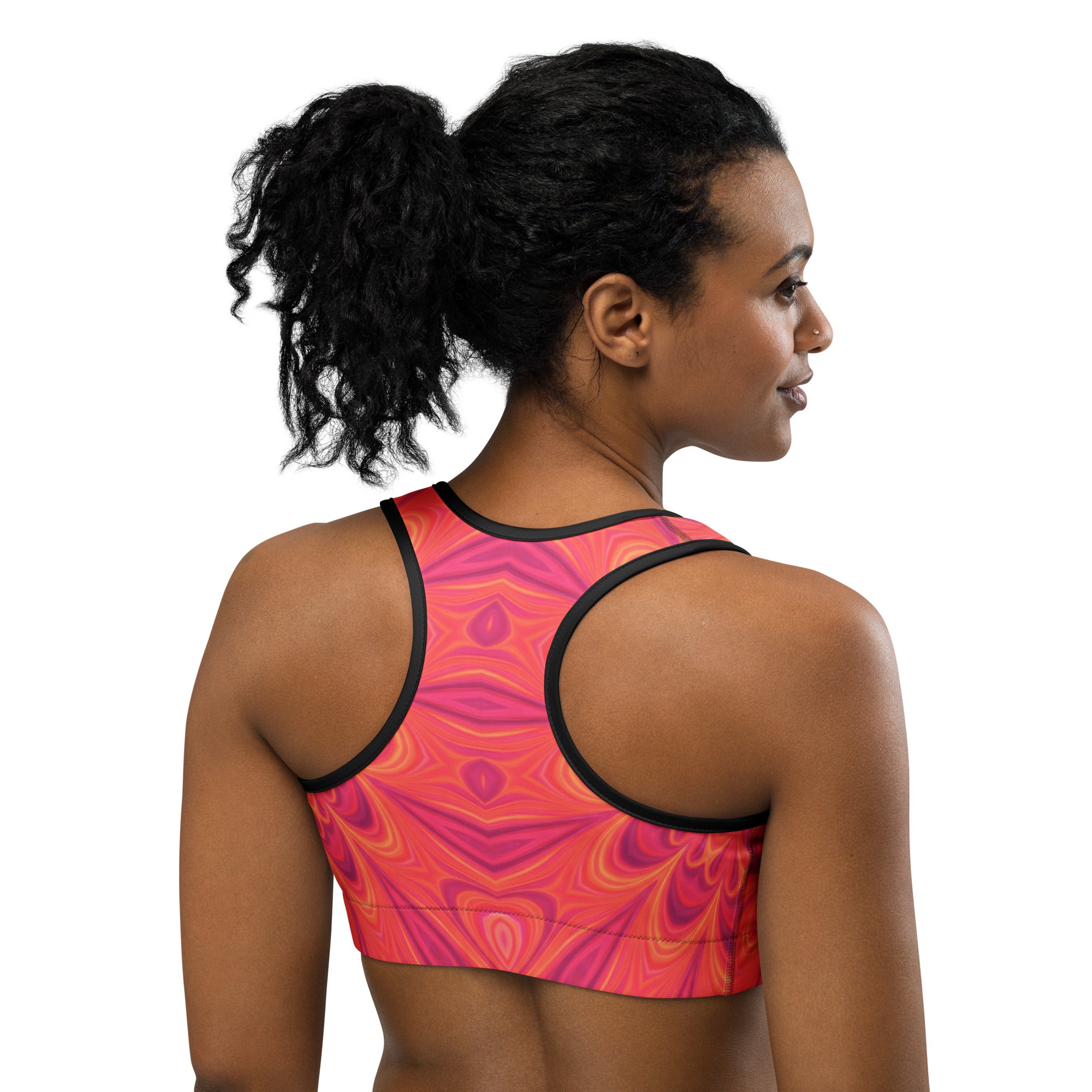 Psychedelic Plasma Core Sports Bra | GearBunch