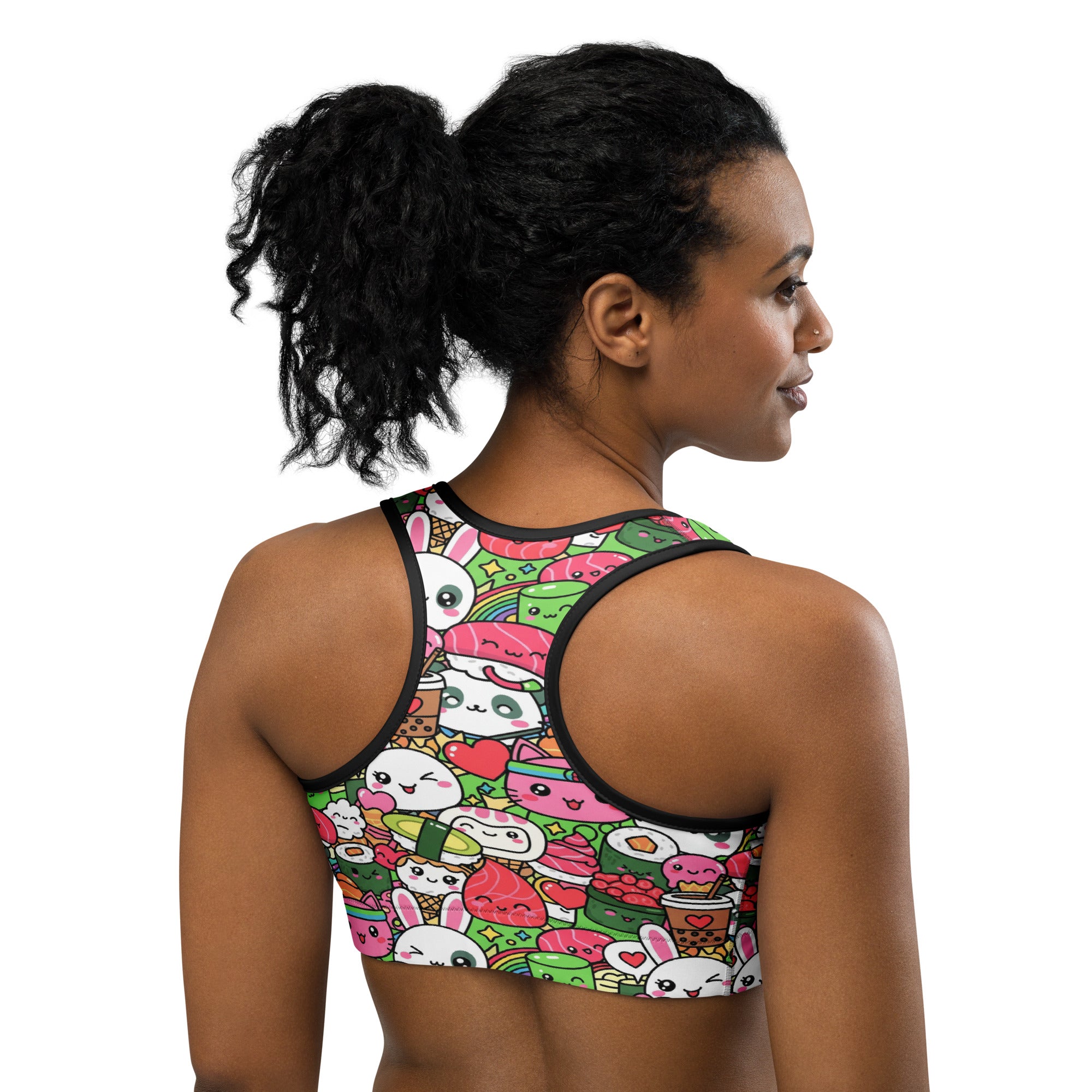 Kawaii Sushi Party Sports Bra | GearBunch