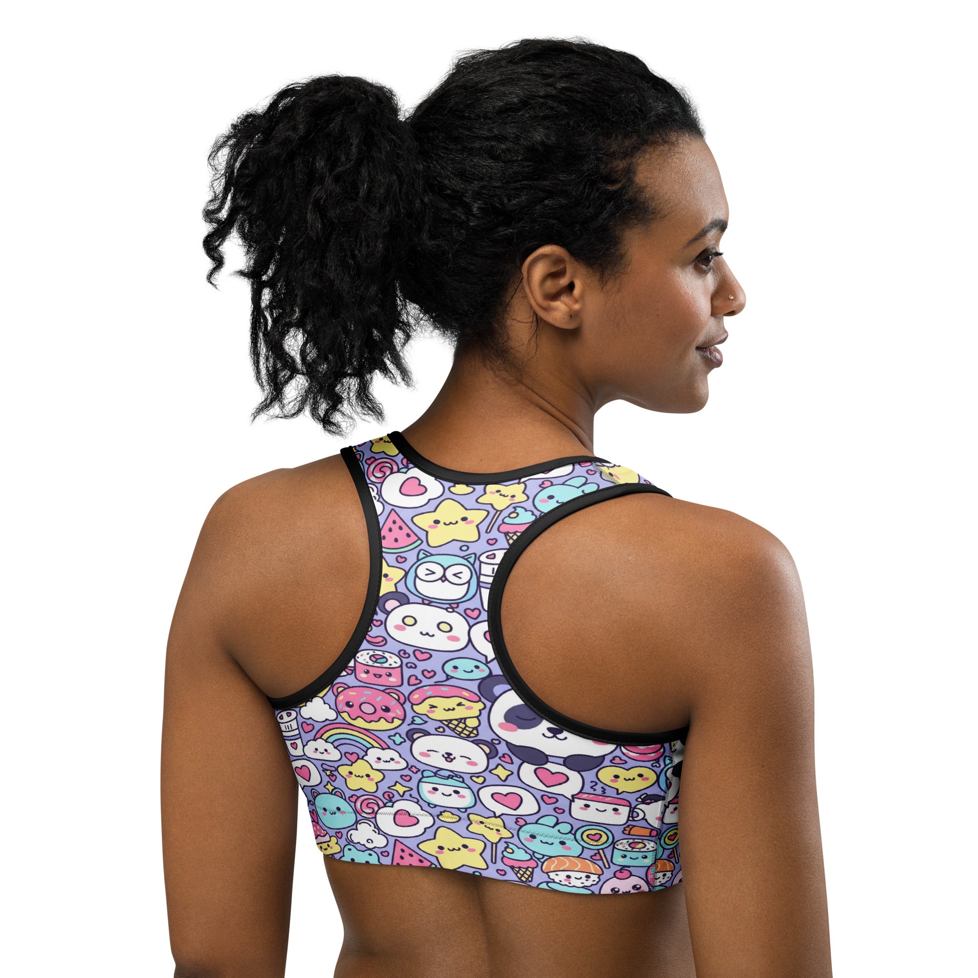 Kawaii Sleepy Time Sports Bra | GearBunch