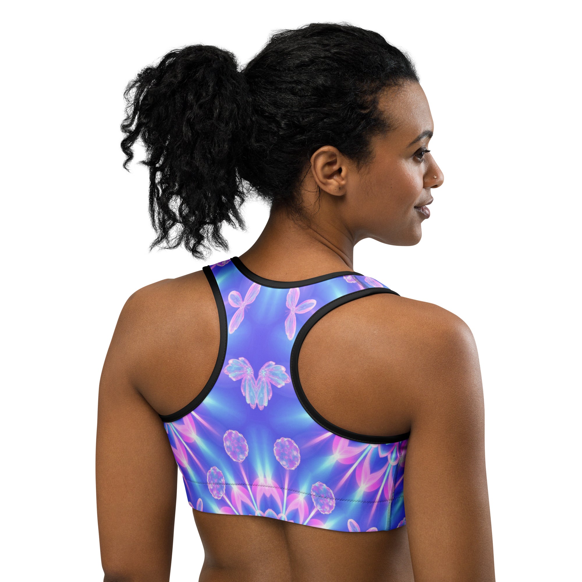 Psychedelic Fairy Ring Sports Bra | GearBunch