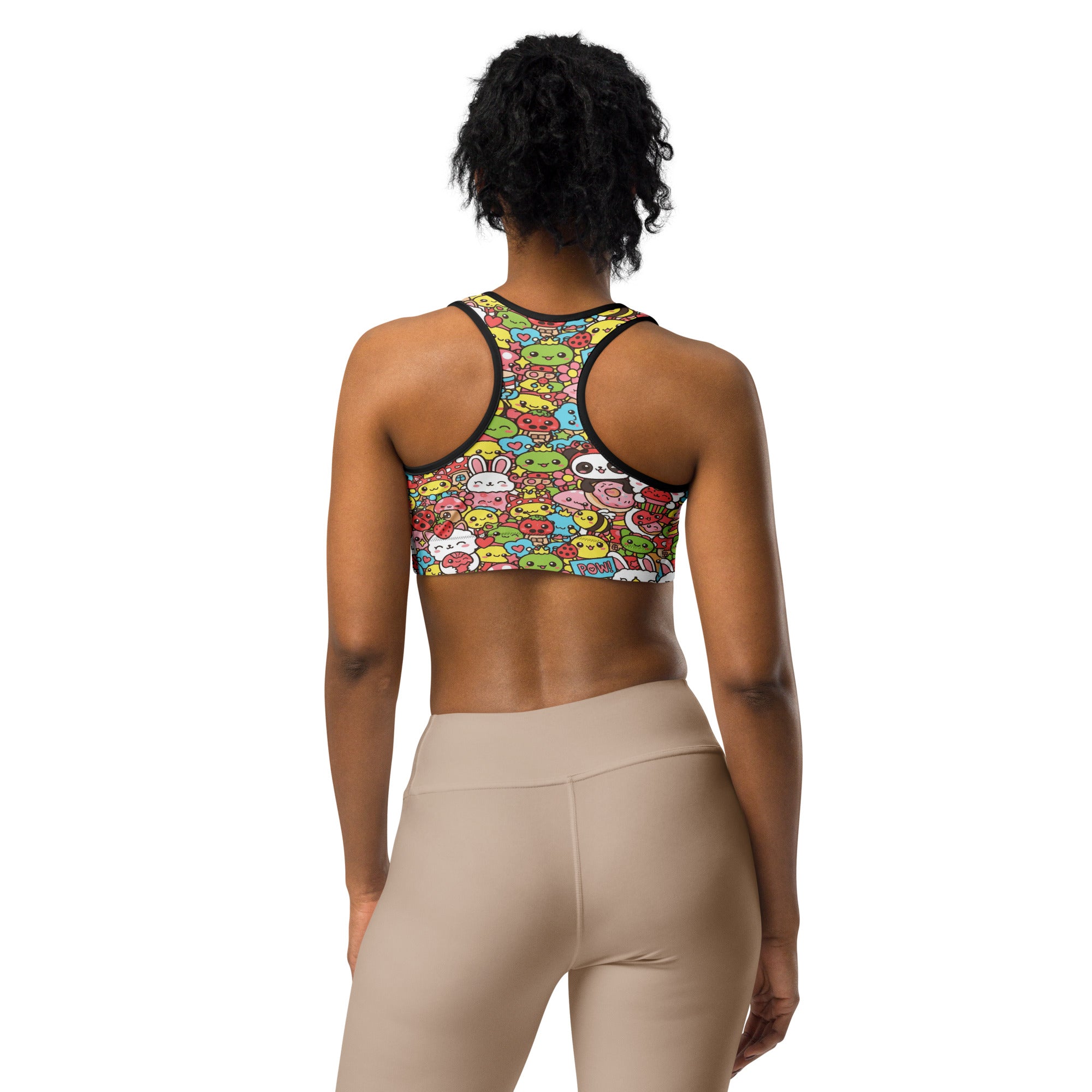 Kawaii Garden Bugs Sports Bra | GearBunch