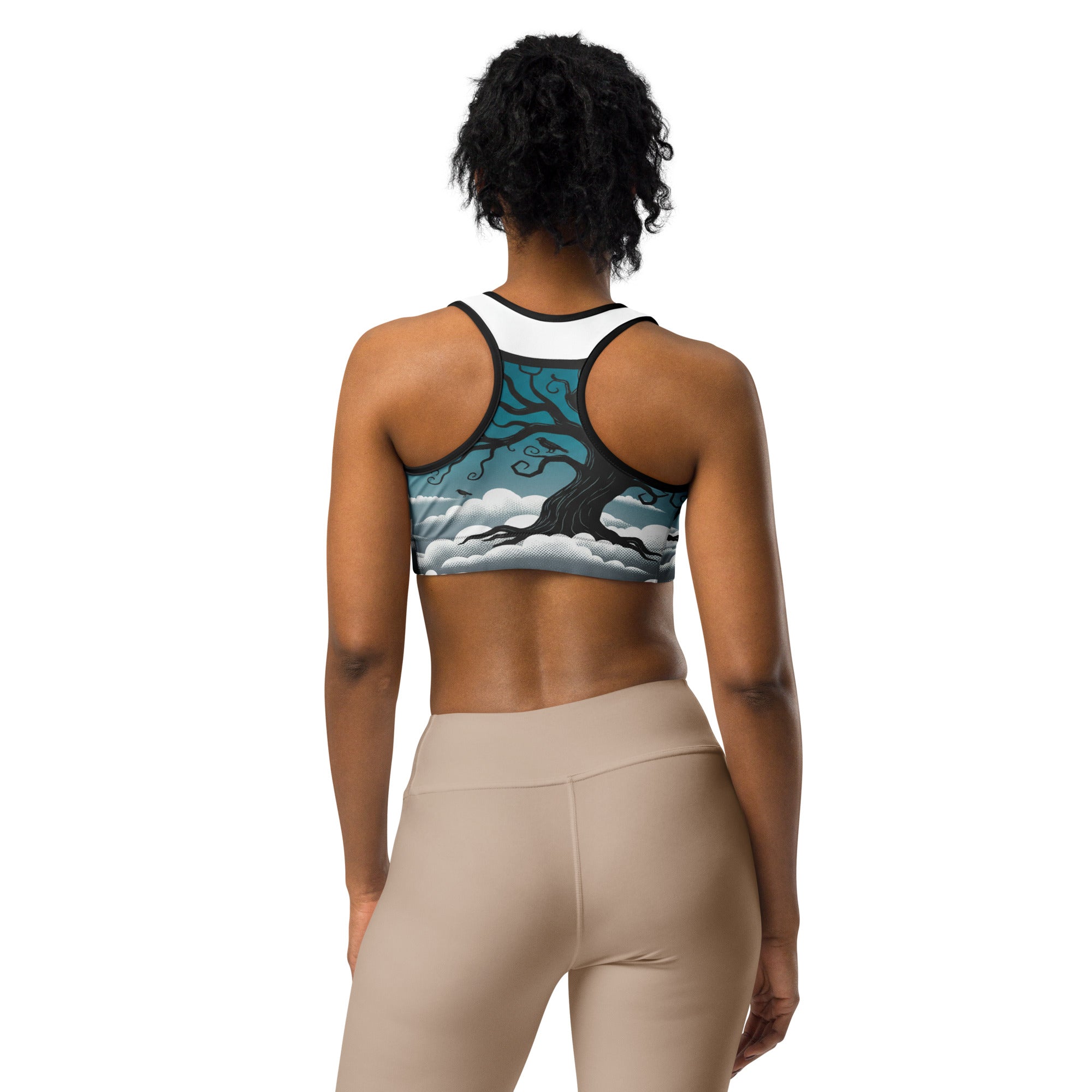 Haunted Forest Silhouette Sports Bra | GearBunch