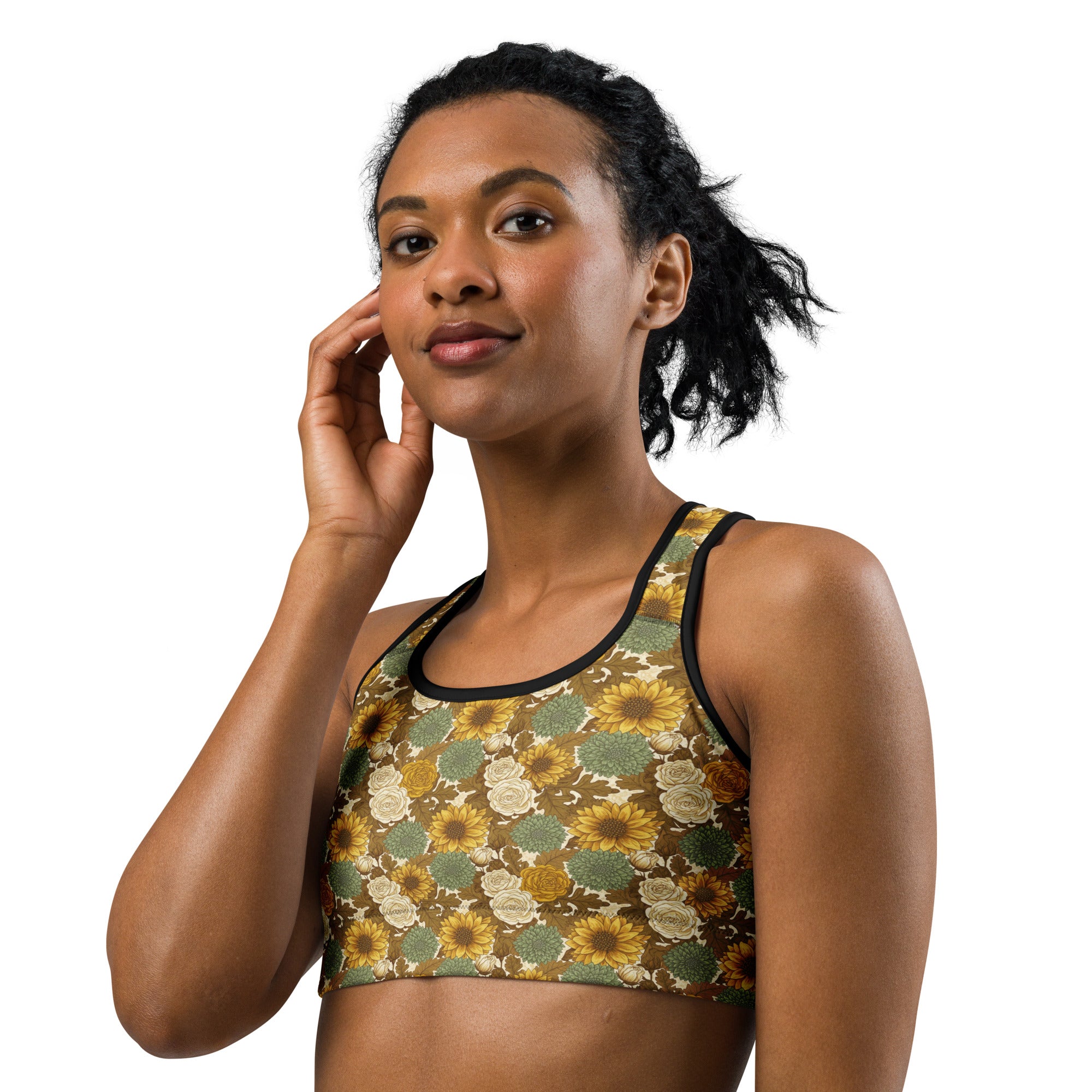 Virgo Harvest Botanical Sports Bra | GearBunch