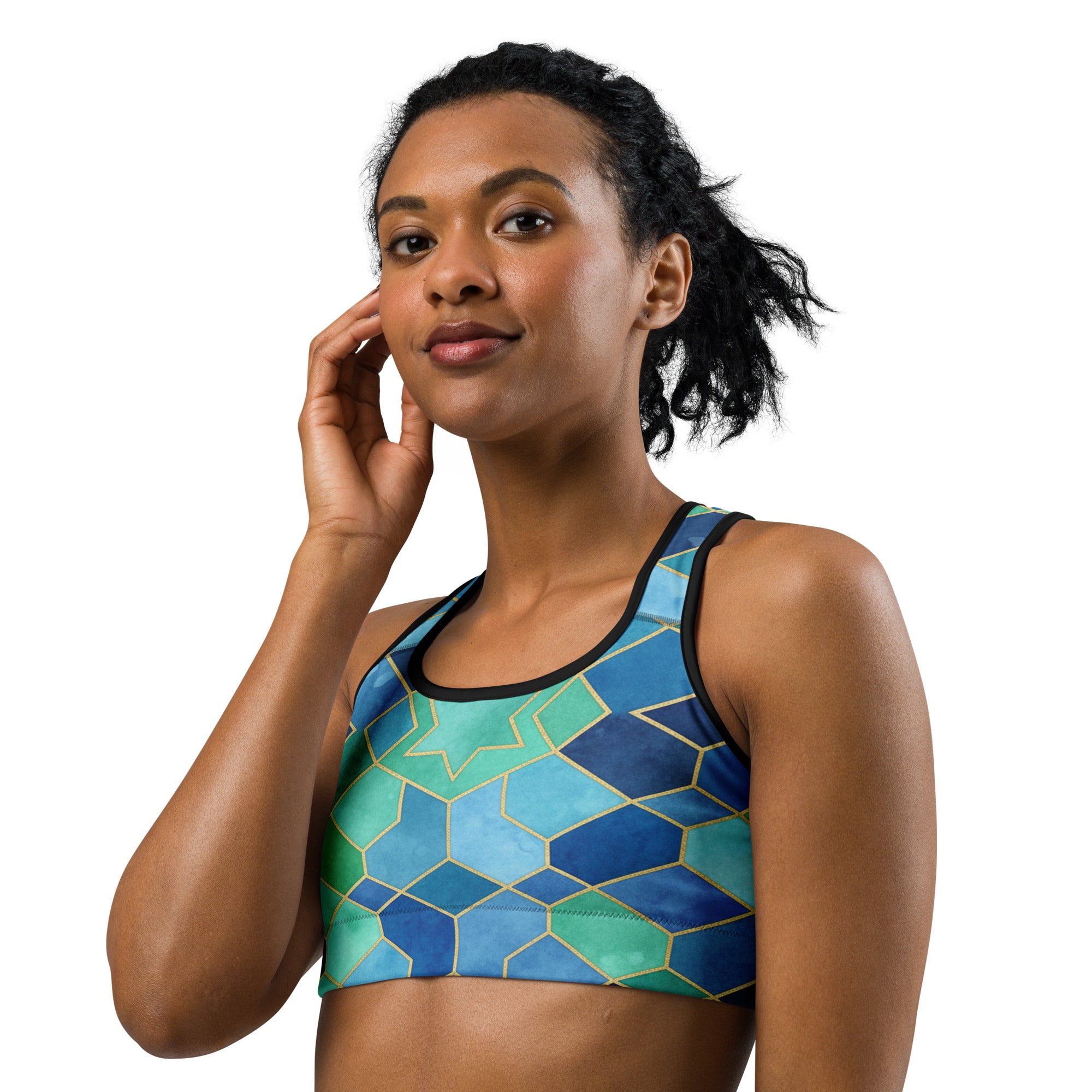 Ocean Blues Sports Bra | GearBunch