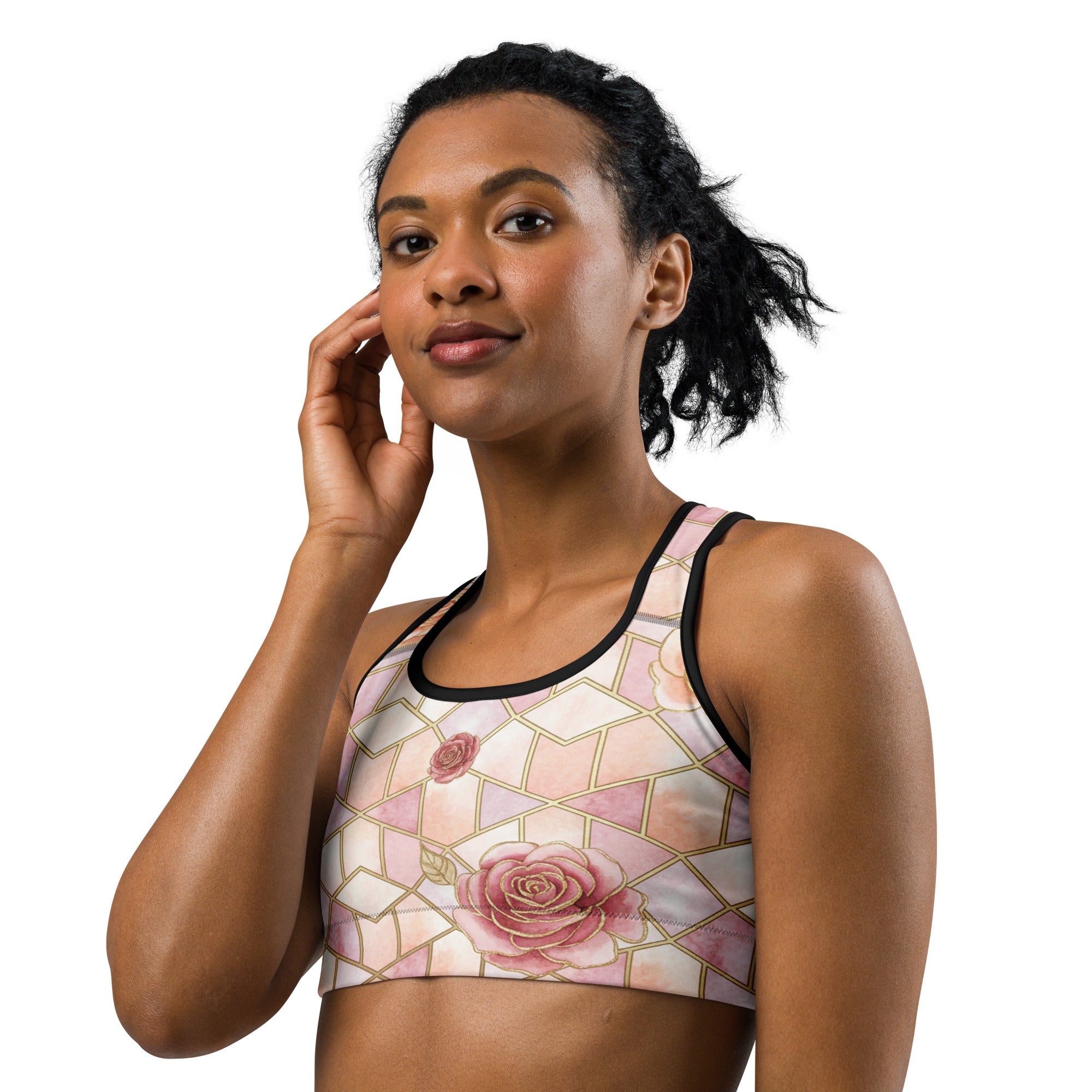 Rose Quartz Sports Bra | GearBunch