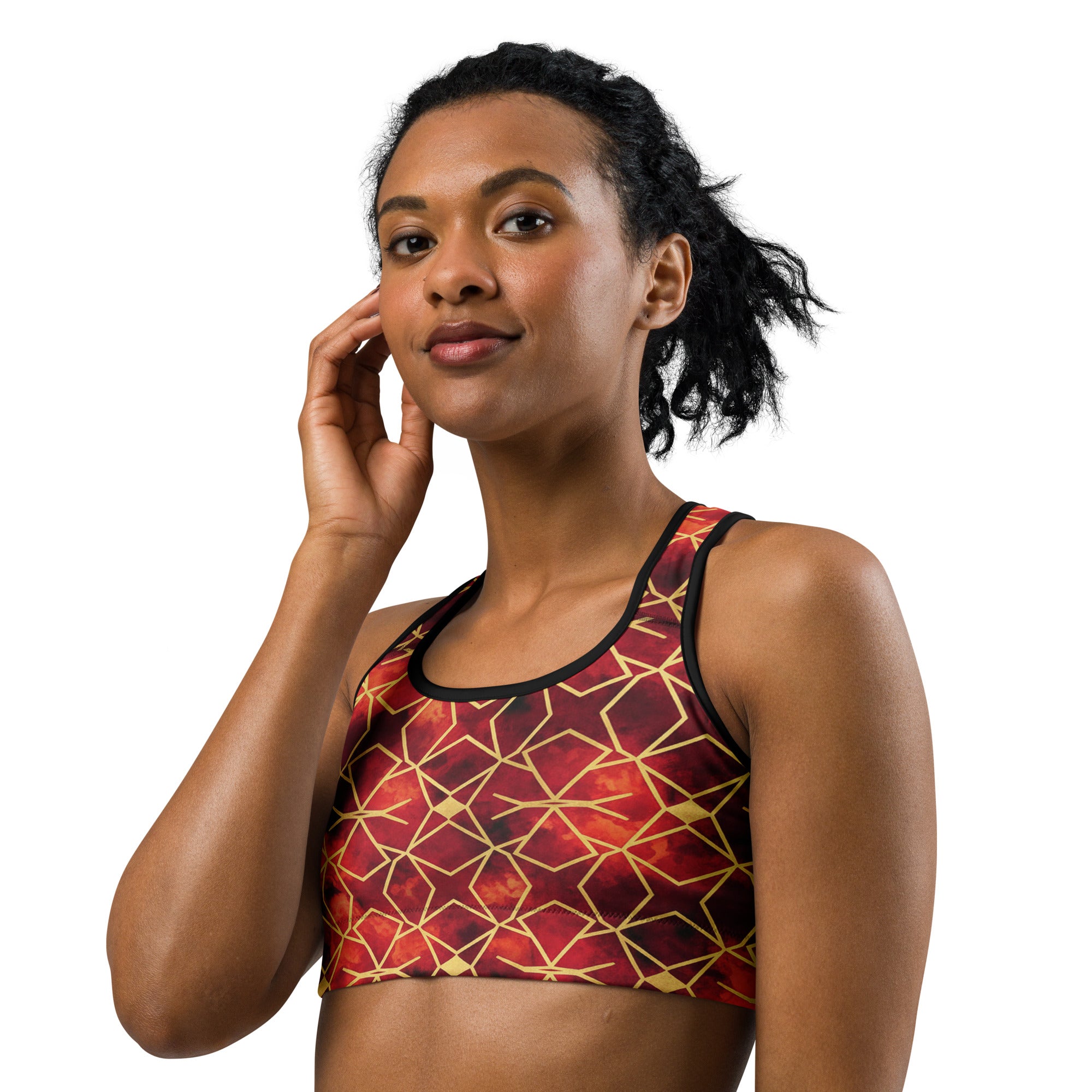 Ruby Gold Sports Bra | GearBunch