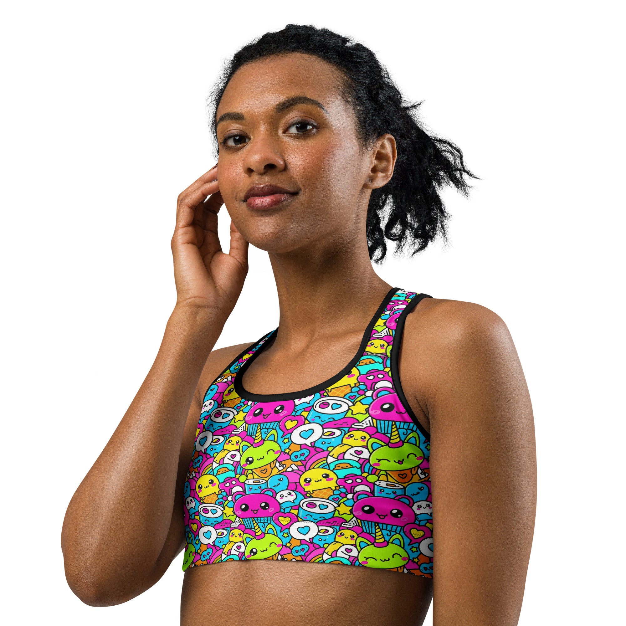 Kawaii Candy Land Sports Bra | GearBunch