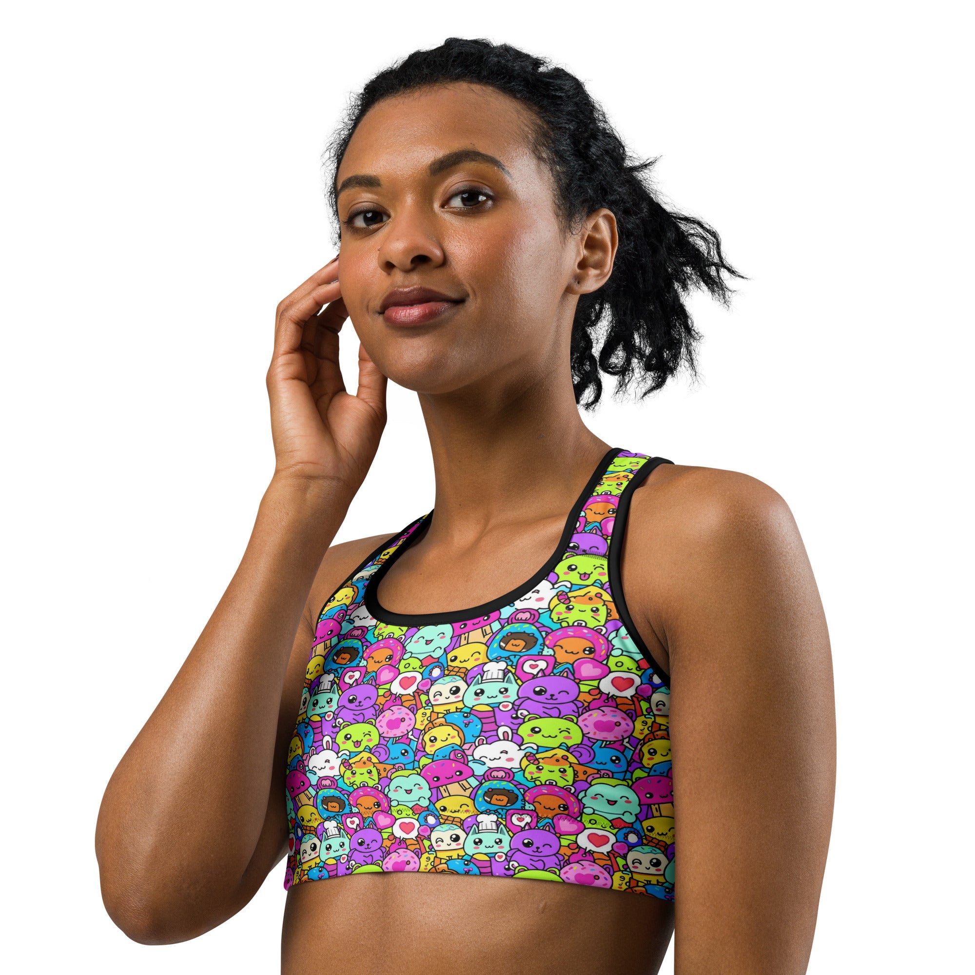 Kawaii Monster Pals Sports Bra | GearBunch