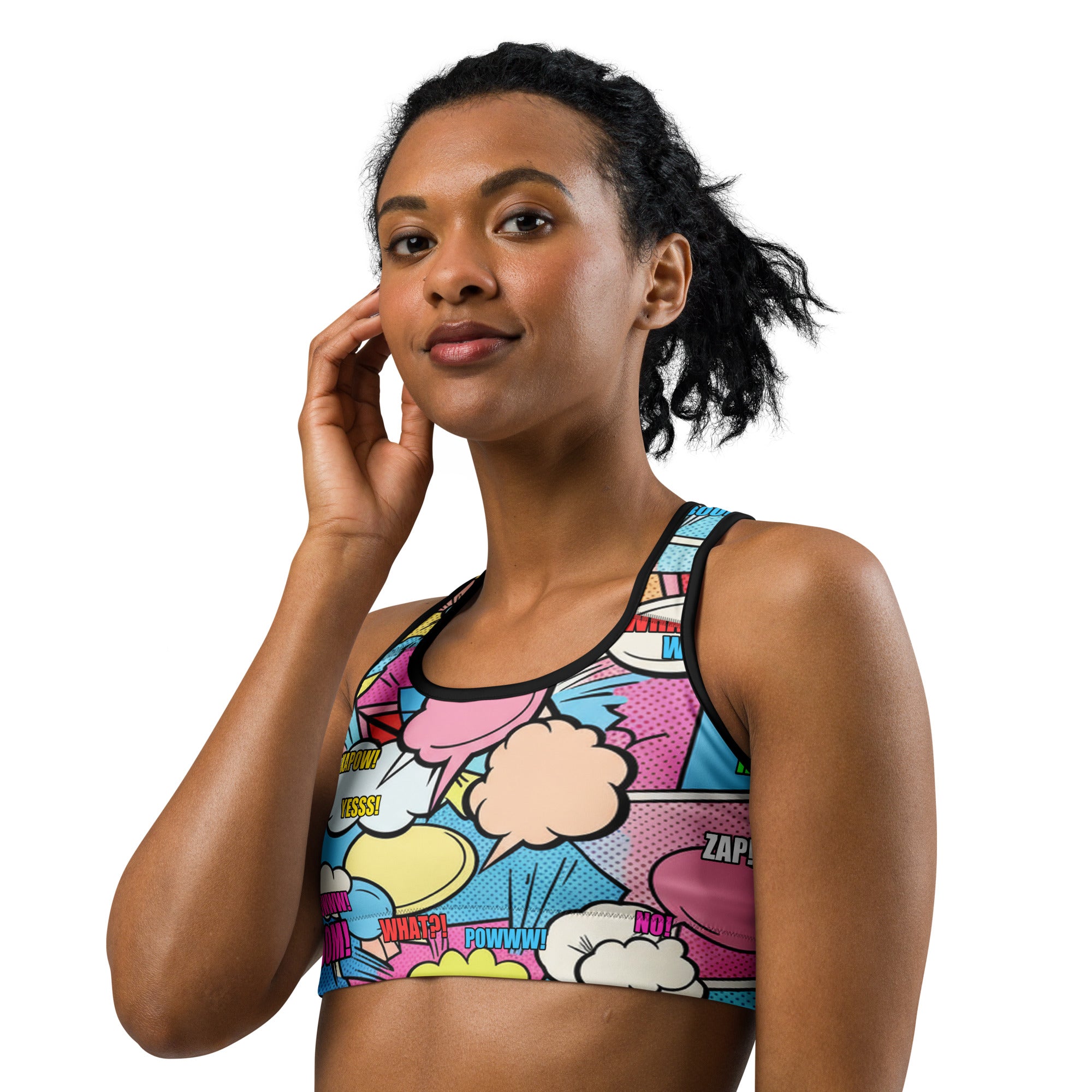 Comic Strip Kawaii Cute Sports Bra | GearBunch