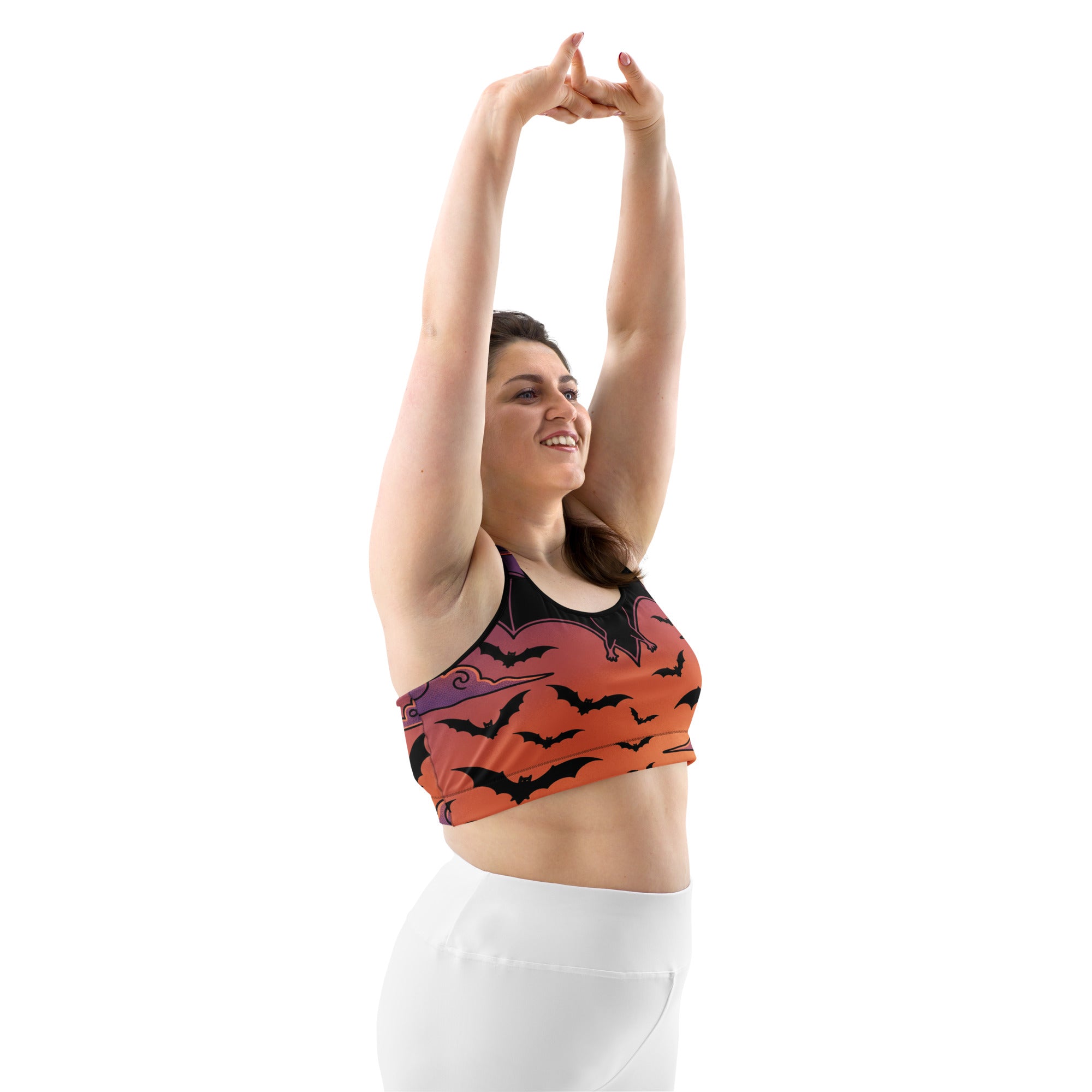 Bat Swarm Twilight Sports Bra | GearBunch