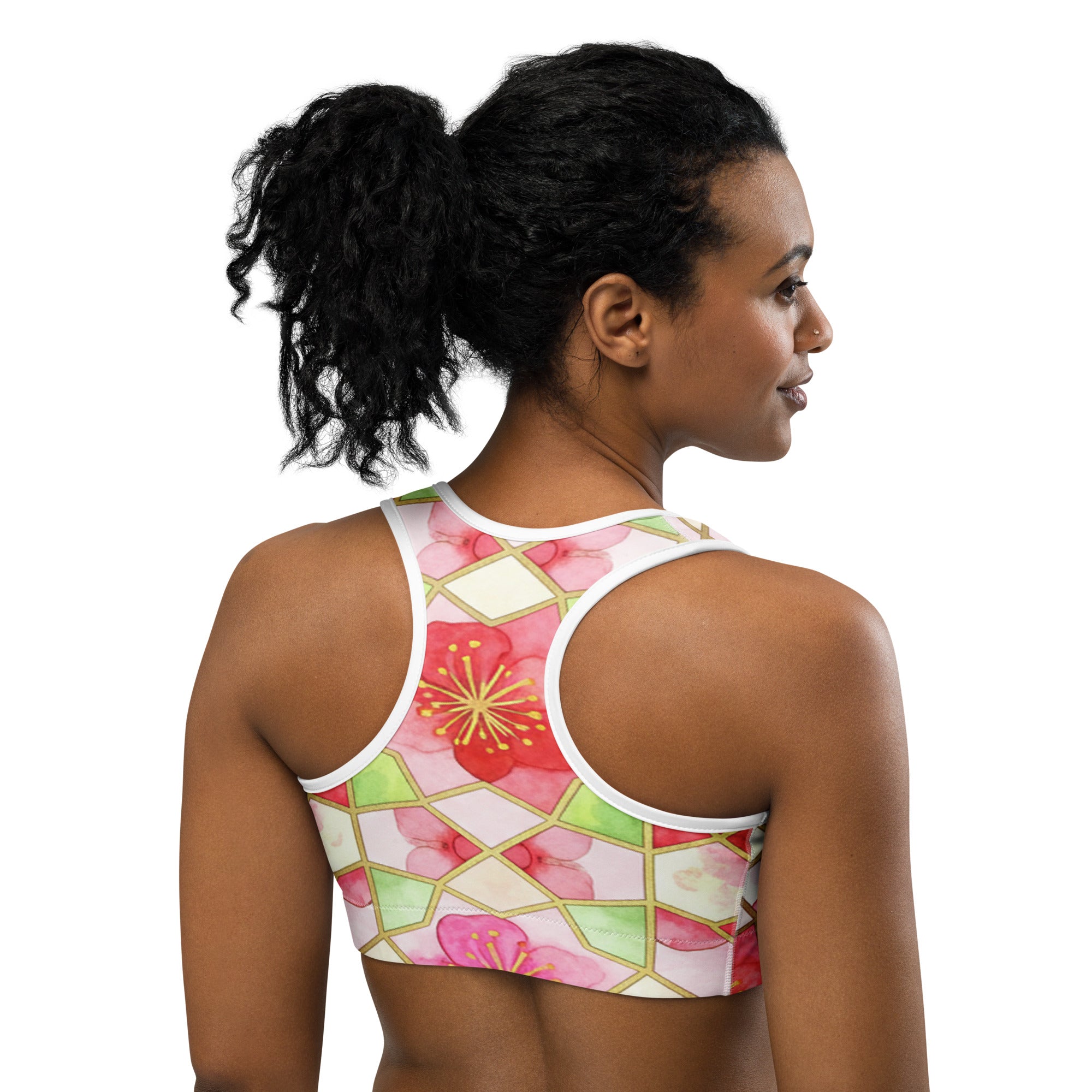 Cherry Blossom Sports Bra | GearBunch