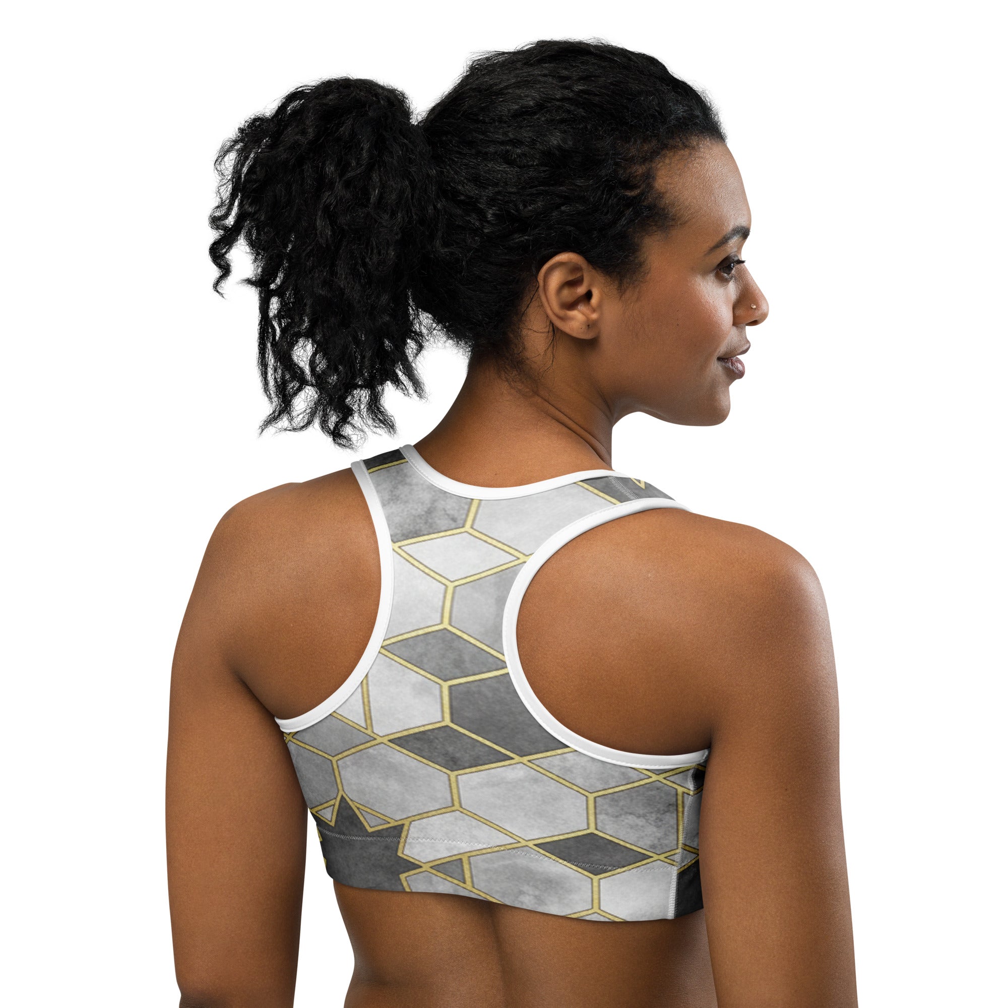Monochrome Luxe Sports Bra | GearBunch