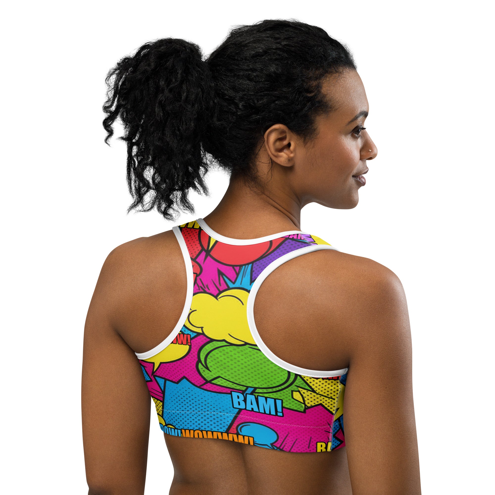 Comic Strip Retro Sunday Sports Bra | GearBunch