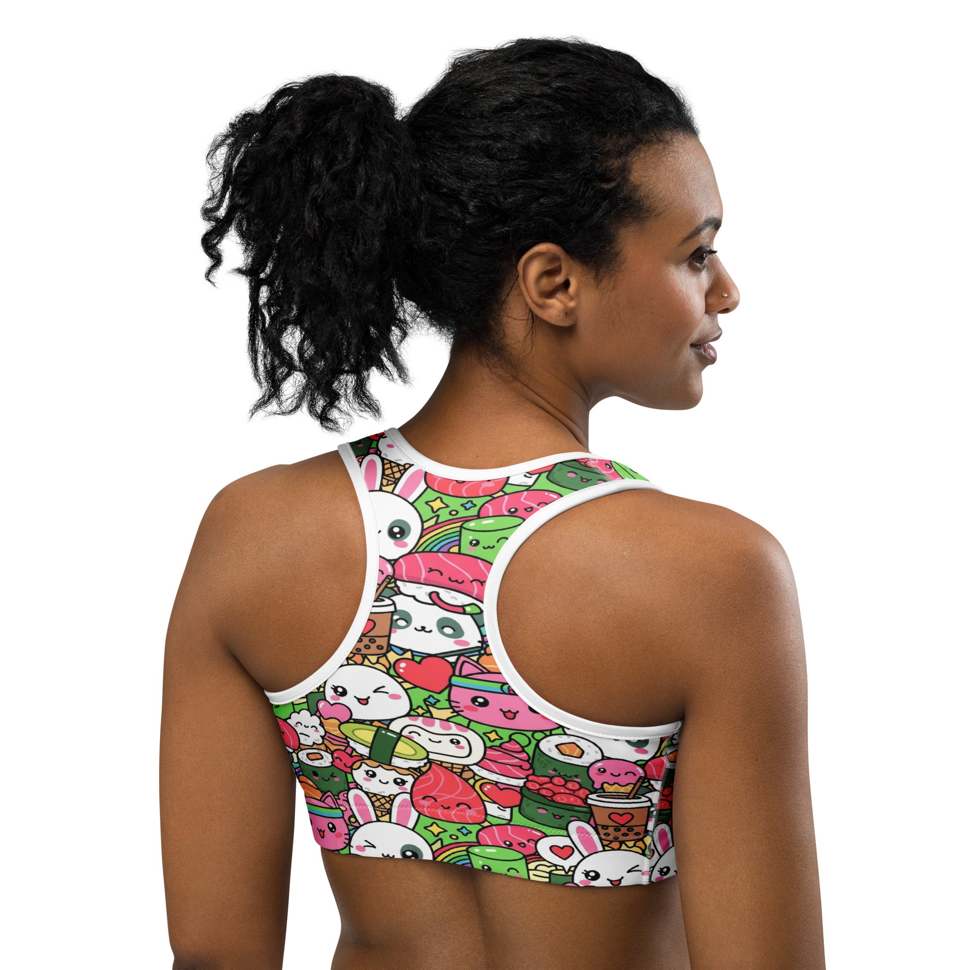 Kawaii Sushi Party Sports Bra | GearBunch