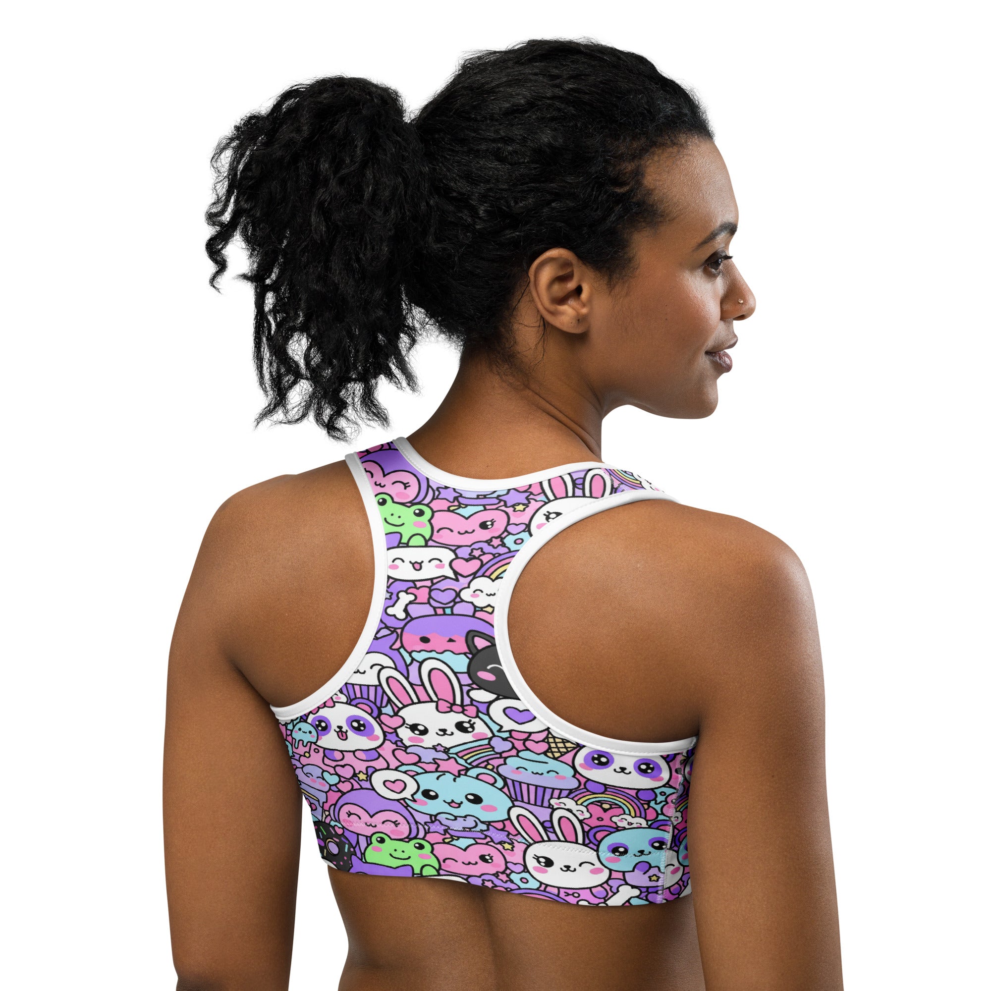 Kawaii Pastel Goth Sports Bra | GearBunch