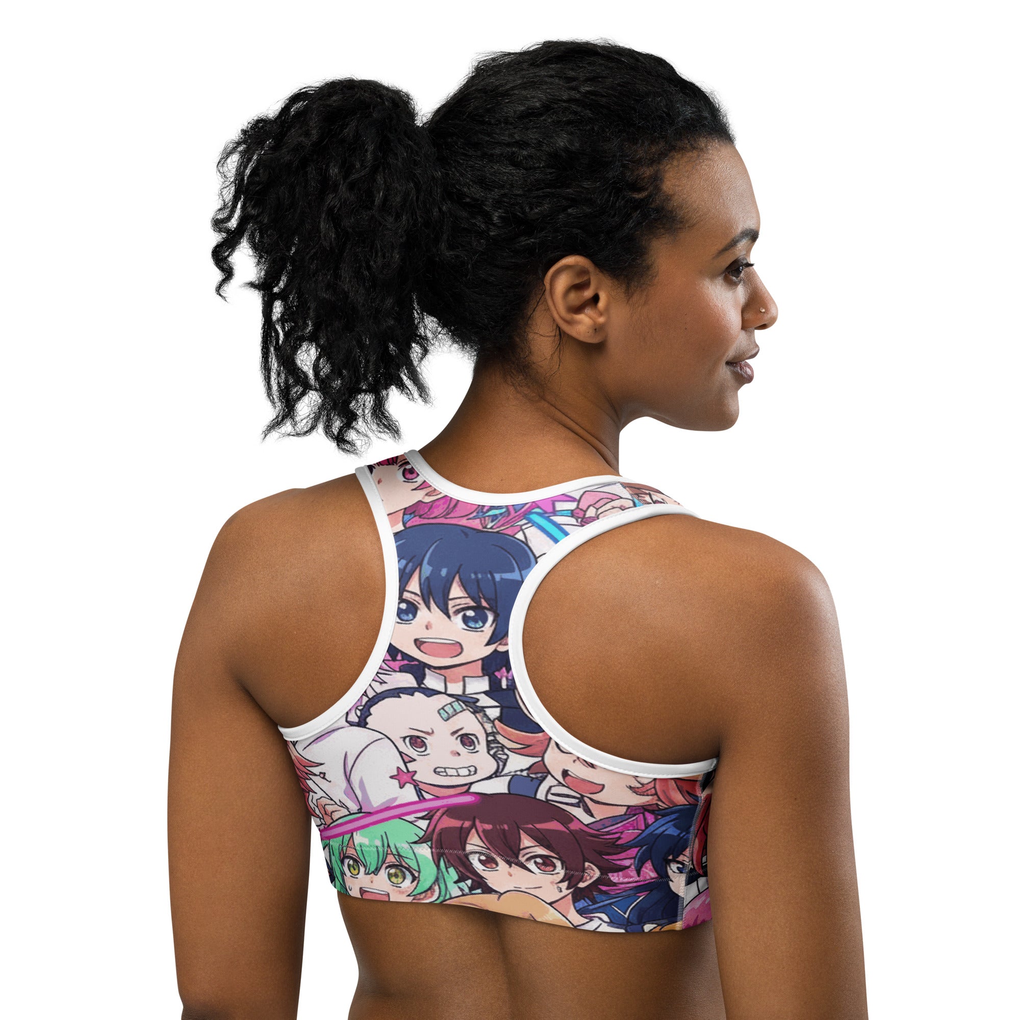 Anime Collage Sakura School Sports Bra | GearBunch