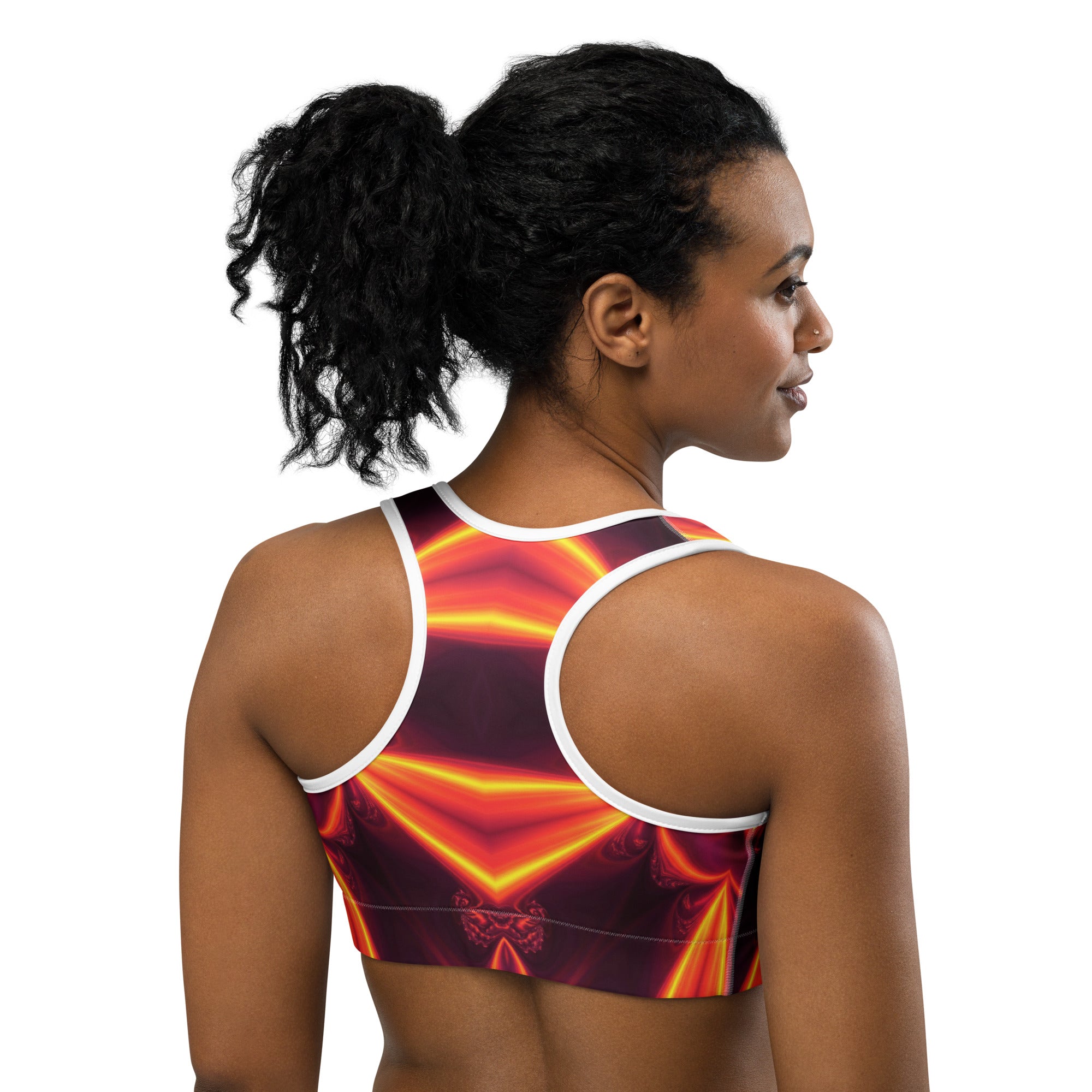 Psychedelic Infrared Sports Bra | GearBunch