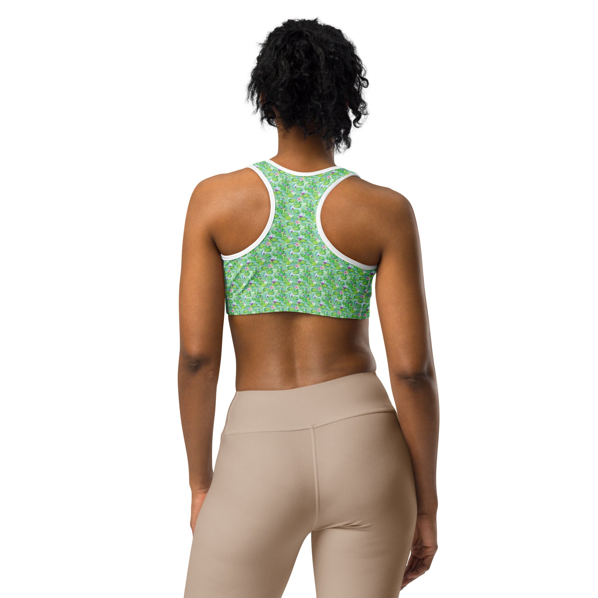 Claude Monet Water Lilies Sports Bra | GearBunch