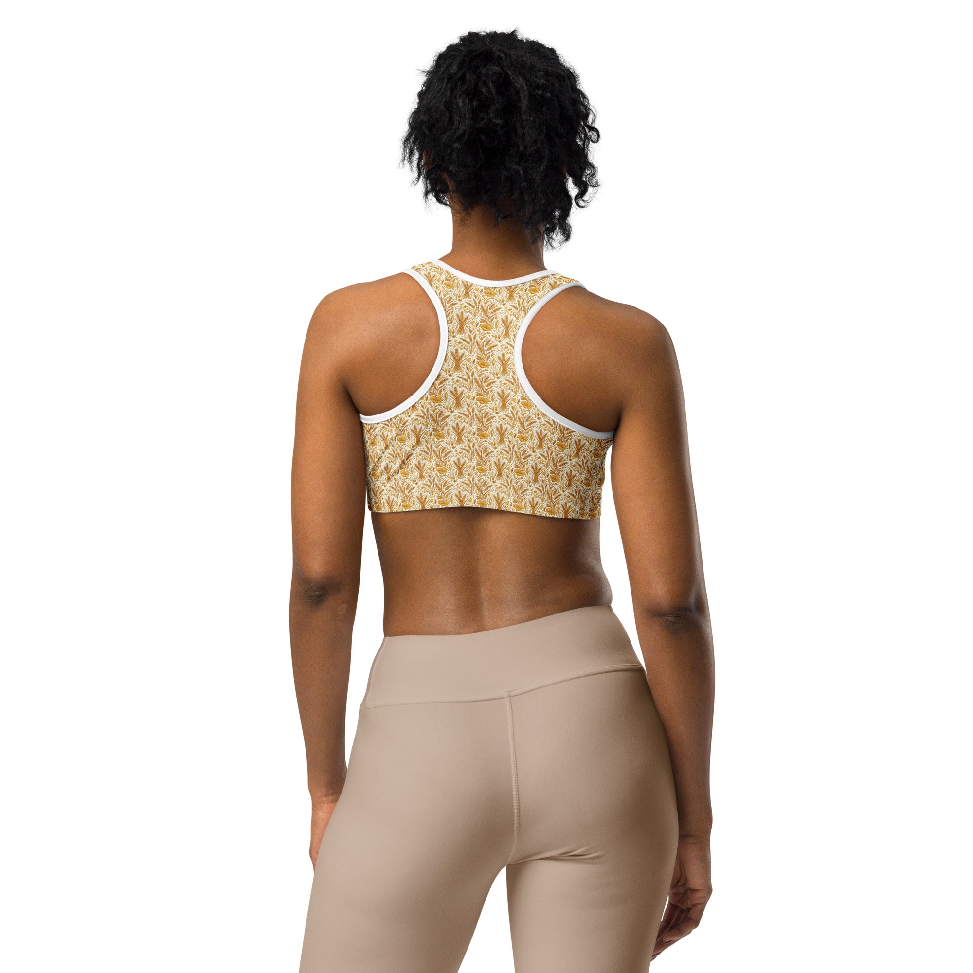 Wheat Field Harvest Sports Bra | GearBunch