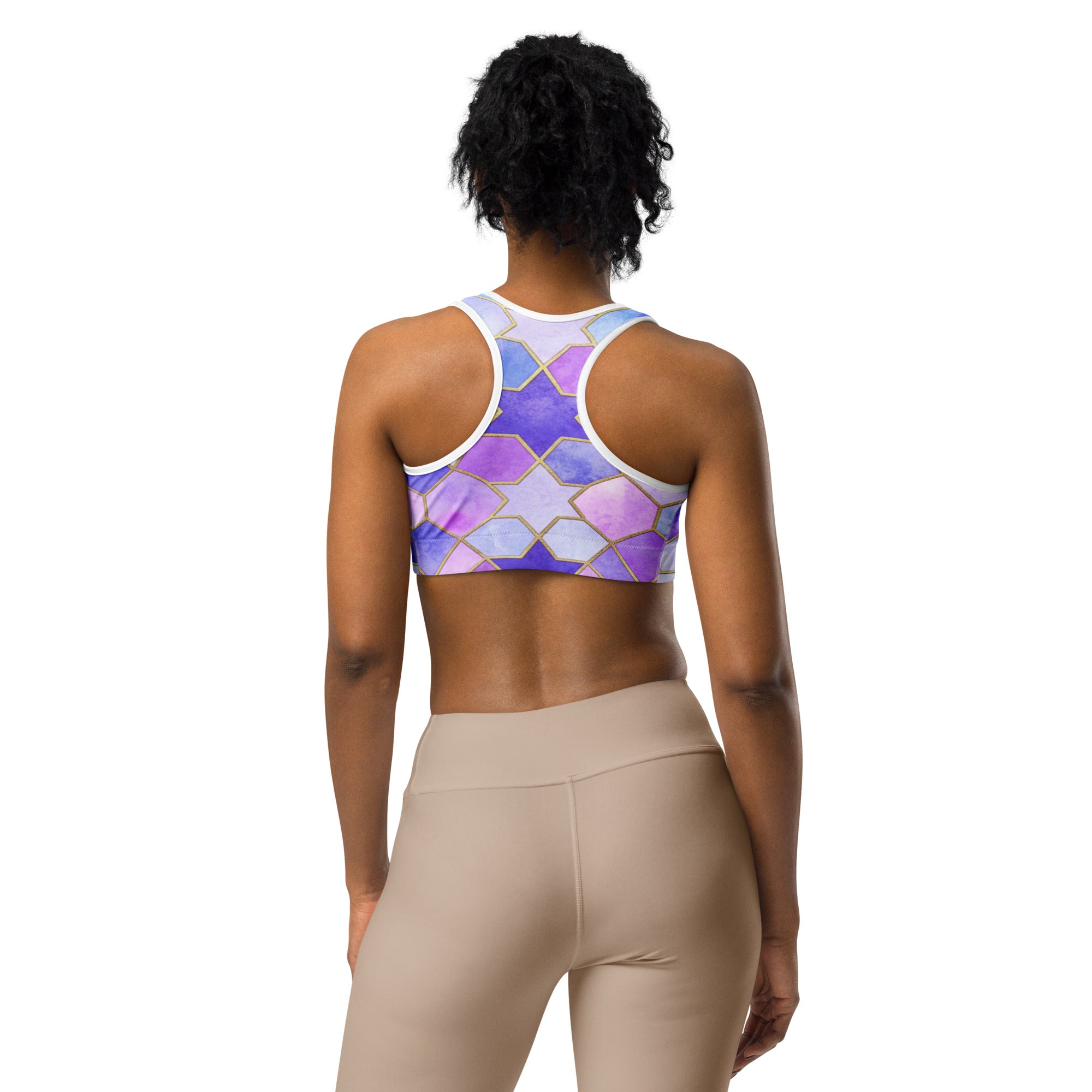 Lavender Fields Sports Bra | GearBunch